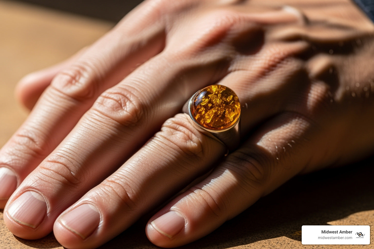 Find Your Perfect Men's Amber Ring