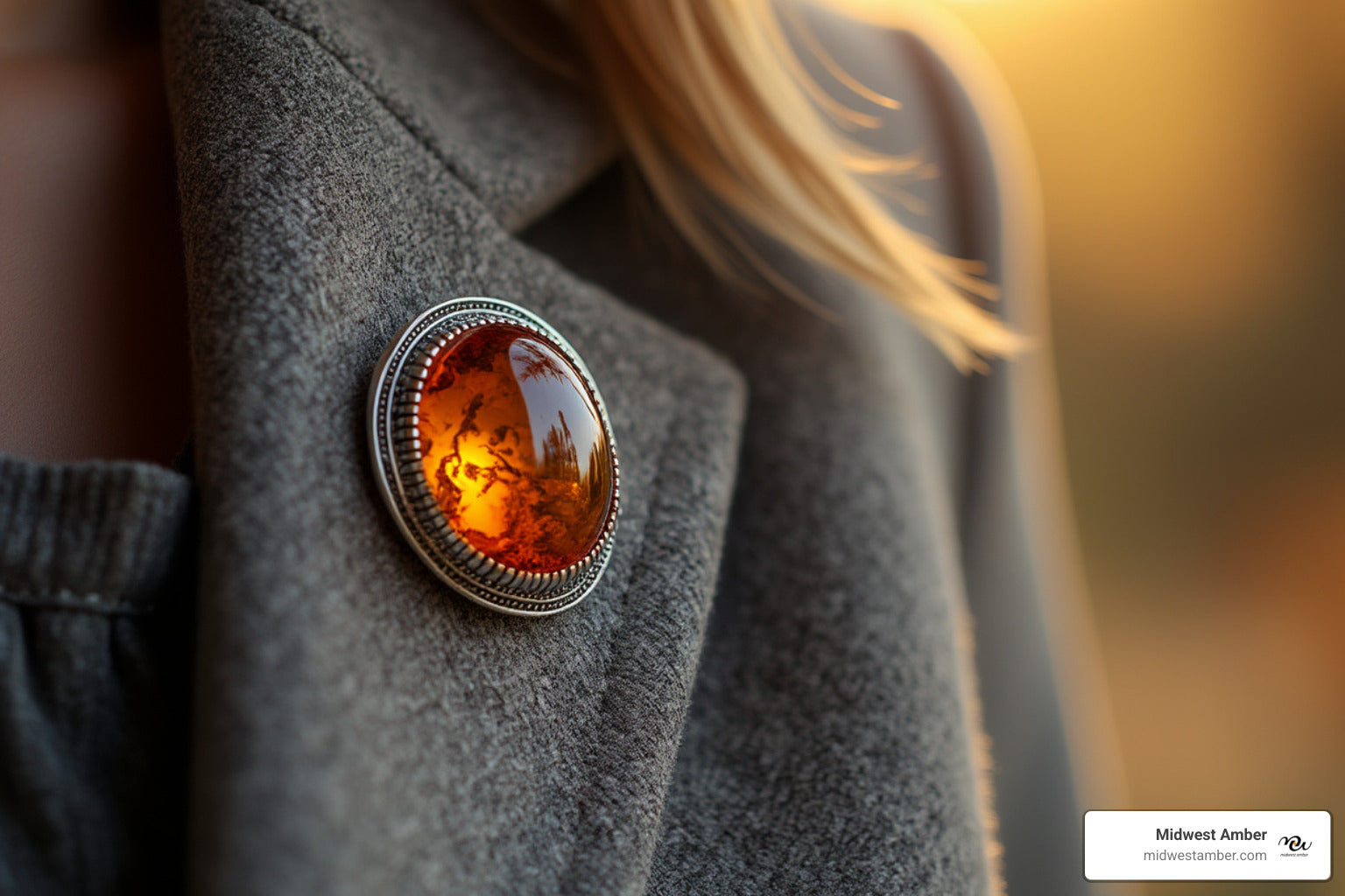 All About Amber Brooches