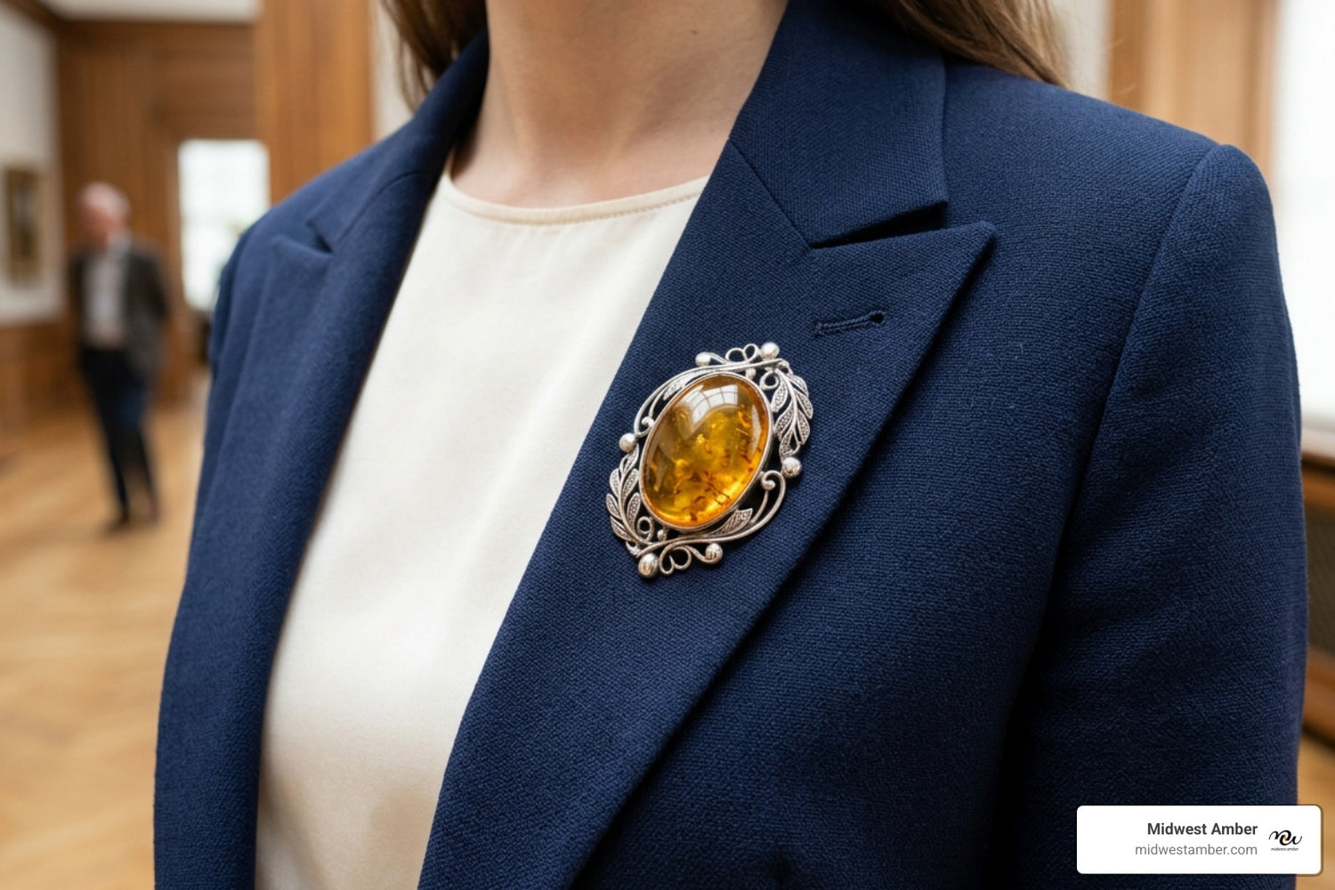 The Modern Woman's Guide to Silver Amber Brooches