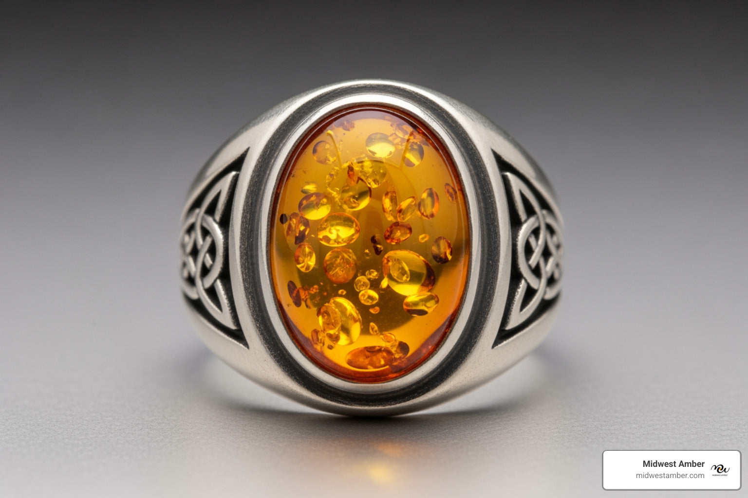 Amber Rings for Men: A Touch of Timeless Elegance