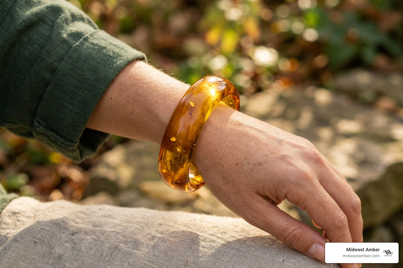 Round and Round with Genuine Amber Bangles