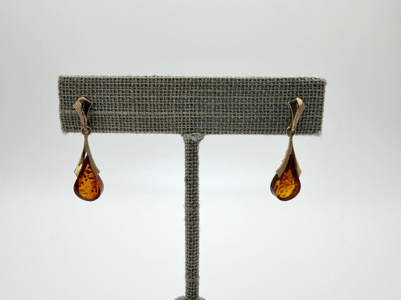 14K Gold Teardrop Pendant + Earrings Set – Handmade Luxury Gift