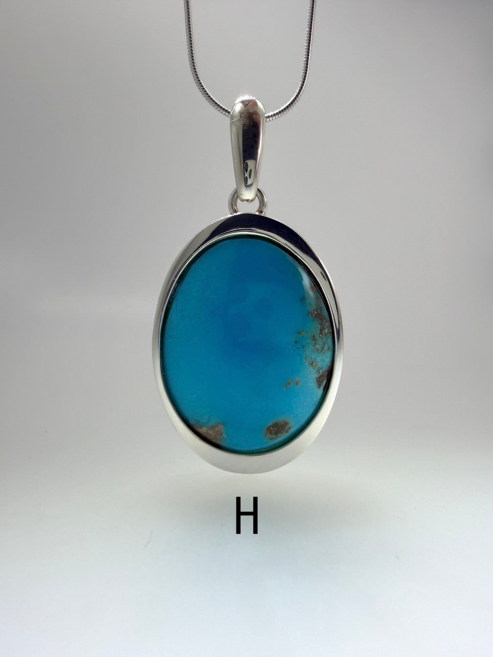 Handmade Sleeping Beauty Turquoise Necklace and Earrings Set | Sterling Silver | Made in Poland