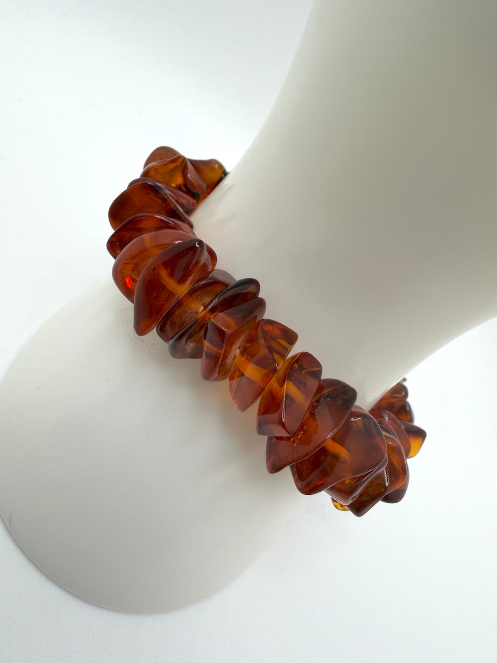Baltic Amber Honey Chunk Stretch Bracelet – Natural Organic Amber Jewelry
