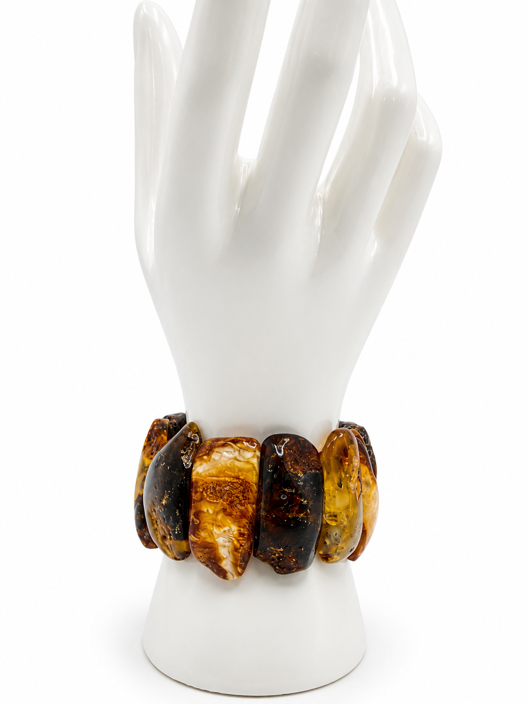 Genuine Baltic Amber Oversized Chunk Bracelet