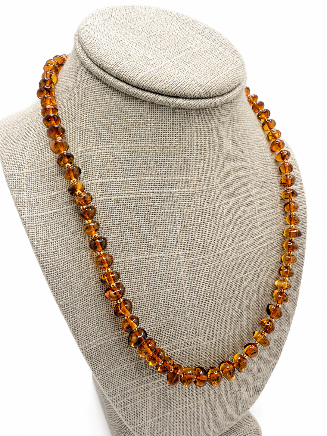 Genuine Baltic Amber Baroque Bead Necklace