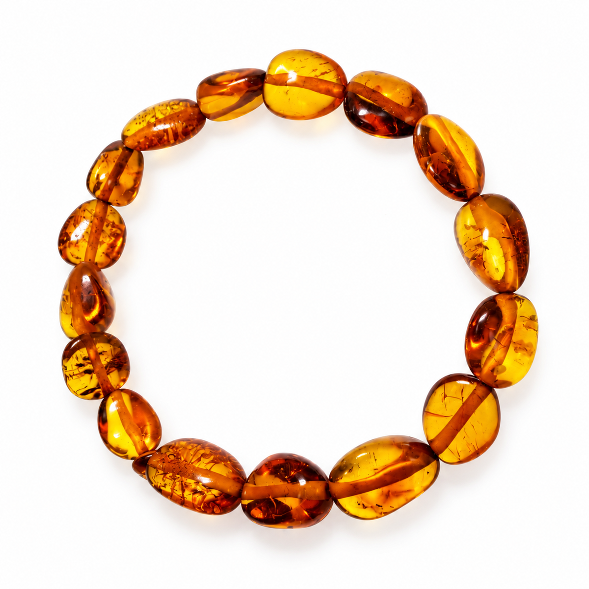 Genuine Baltic Amber Stretch Bracelet