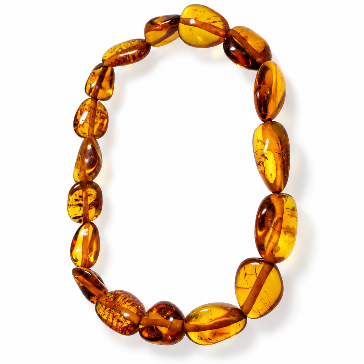 Genuine Baltic Amber Stretch Bracelet