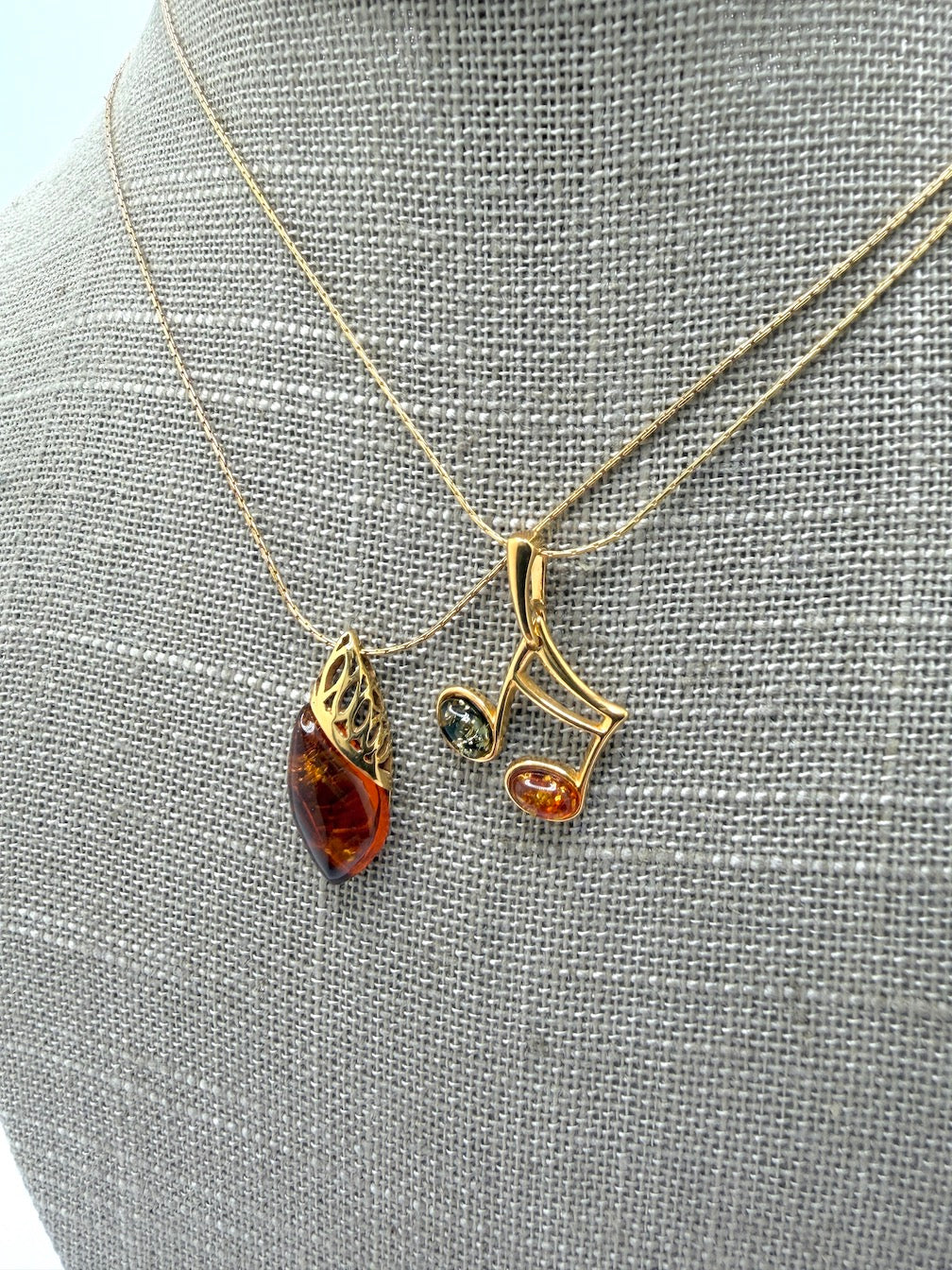 Gold Plated Sterling Silver Dainty Necklace | Minimal Everyday Pendant | 4 Styles to Choose | 18 Inch Chain