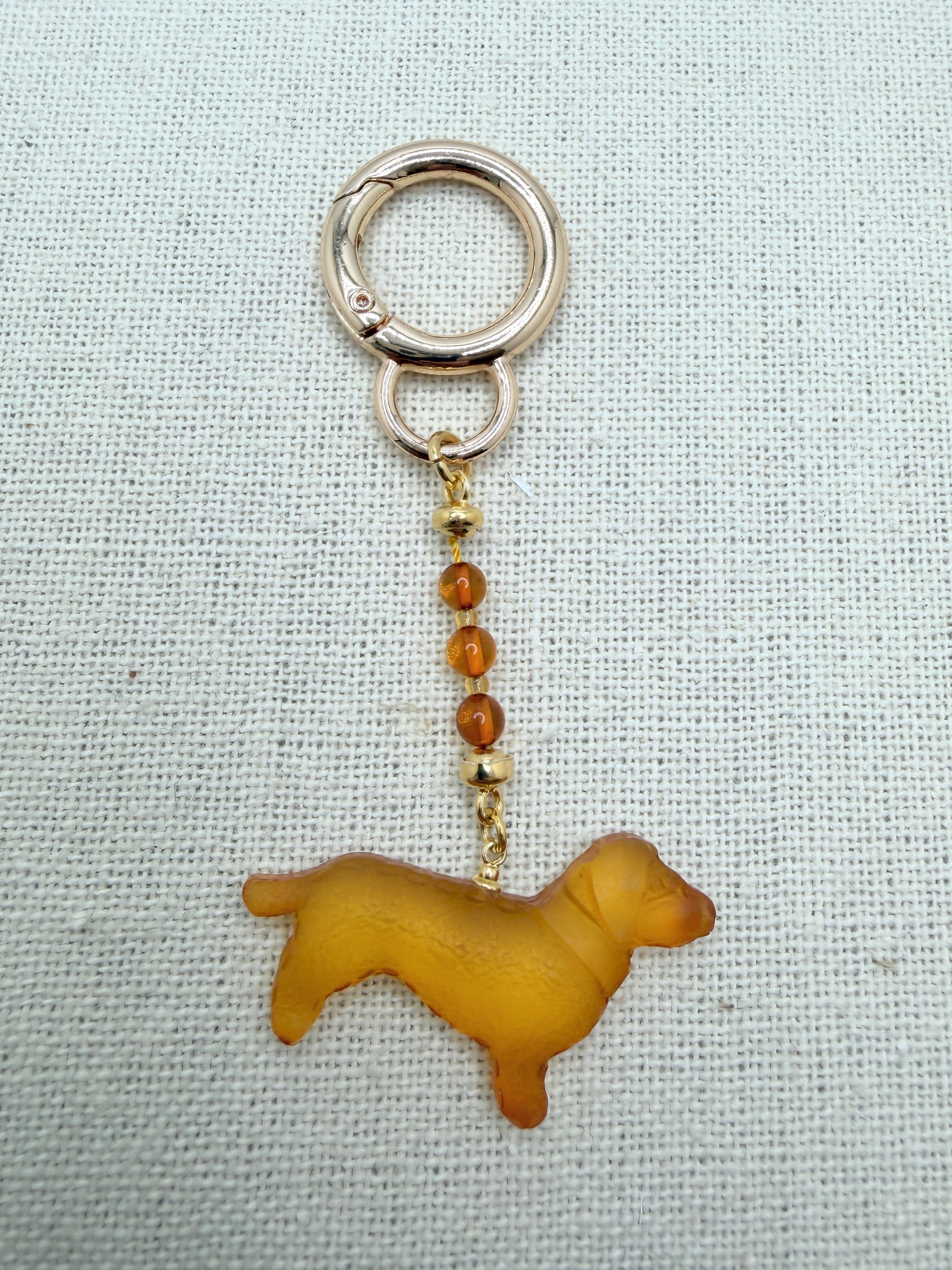 Handmade in Lithuania Genuine Baltic Amber Horse or Dog Purse Charm – Elegant Laser-Cut Accent