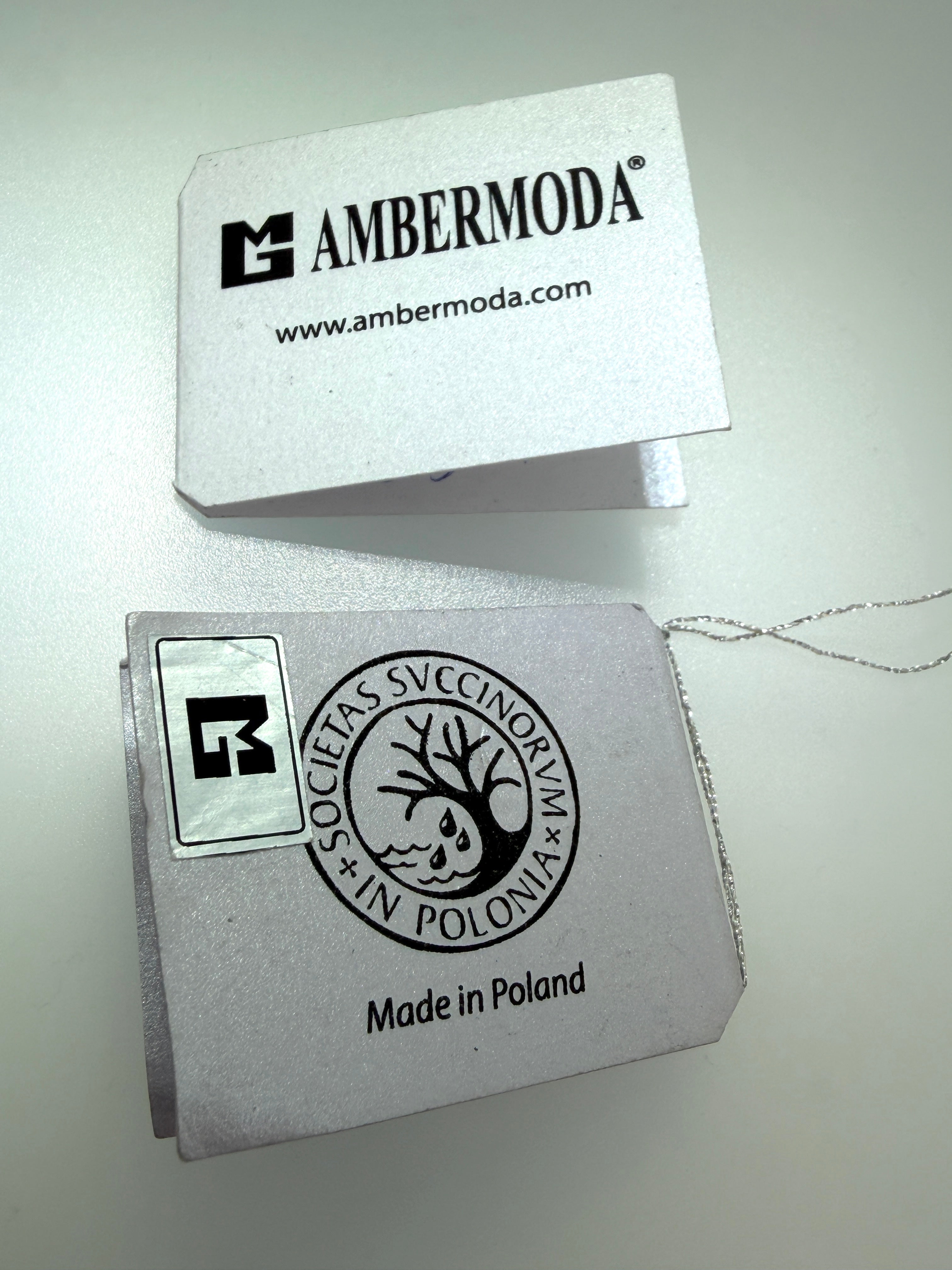 Ambermoda Designer Sterling Silver & Genuine Baltic Oval Butterscotch Amber Adjustable Ring