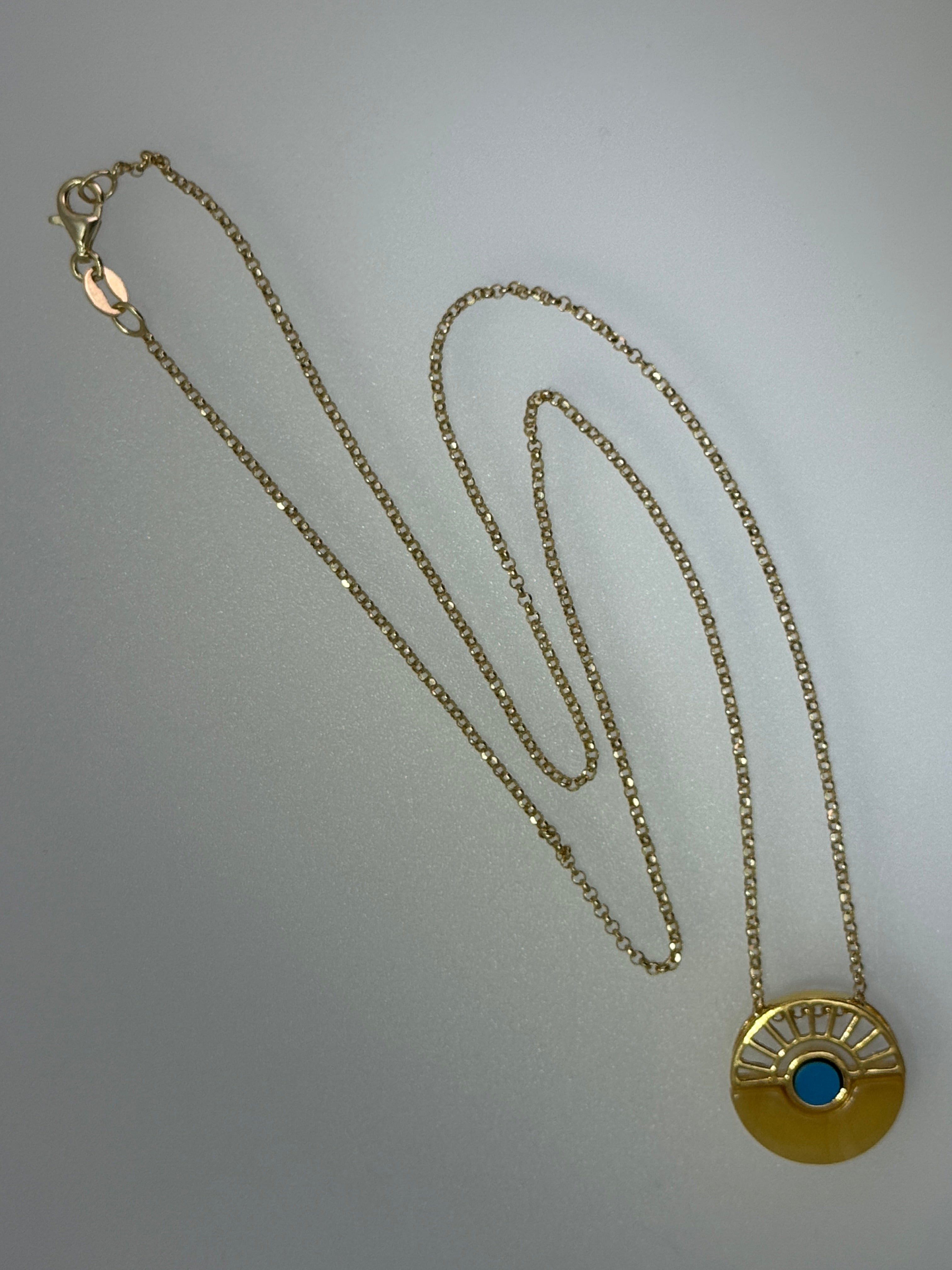 Canyon Sky Glow - Butterscotch amber and gold platted sterling silver necklace