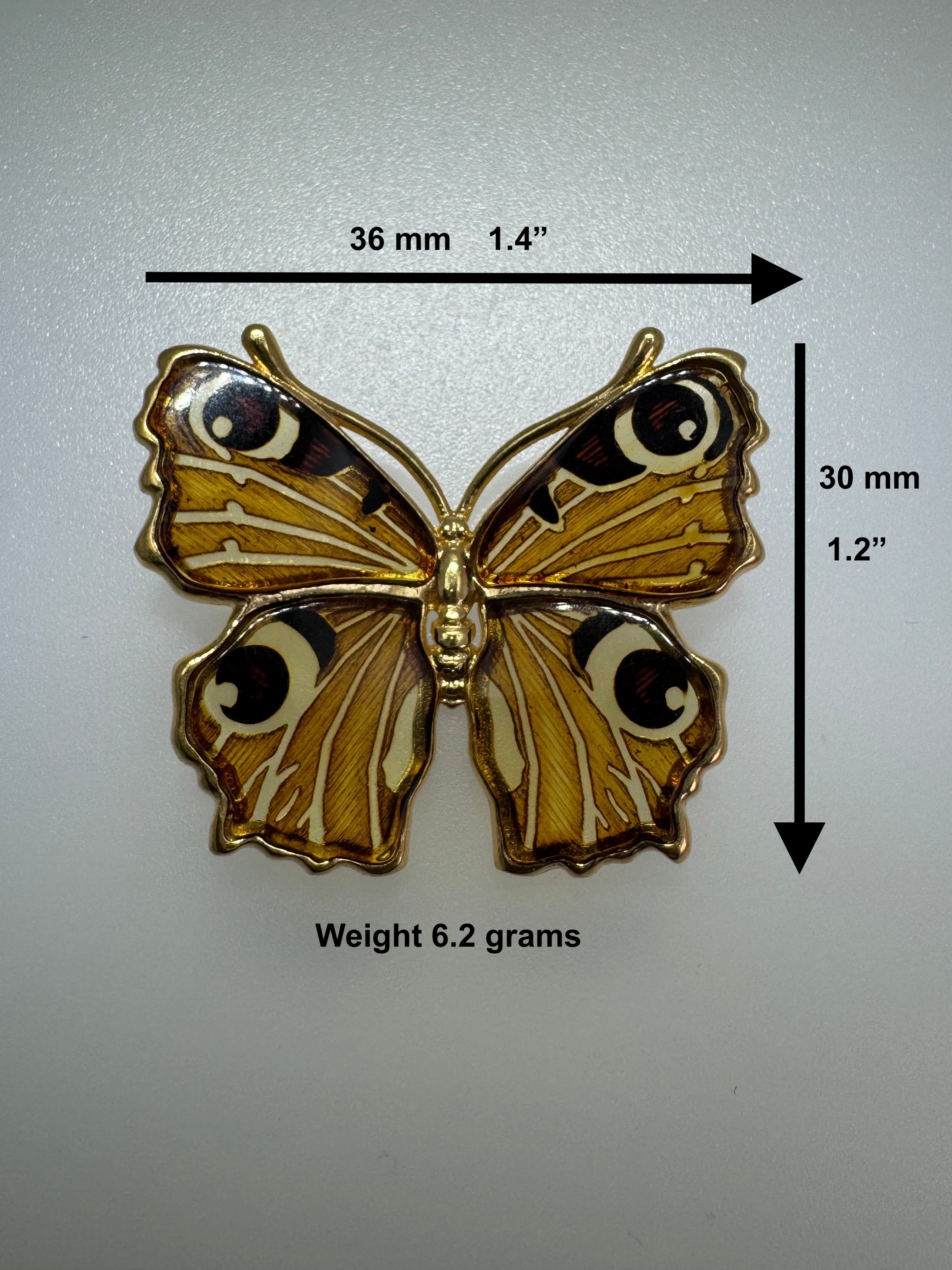 Stunning gold-plated sterling silver Baltic Amber butterfly pendant on gold platted silver chain