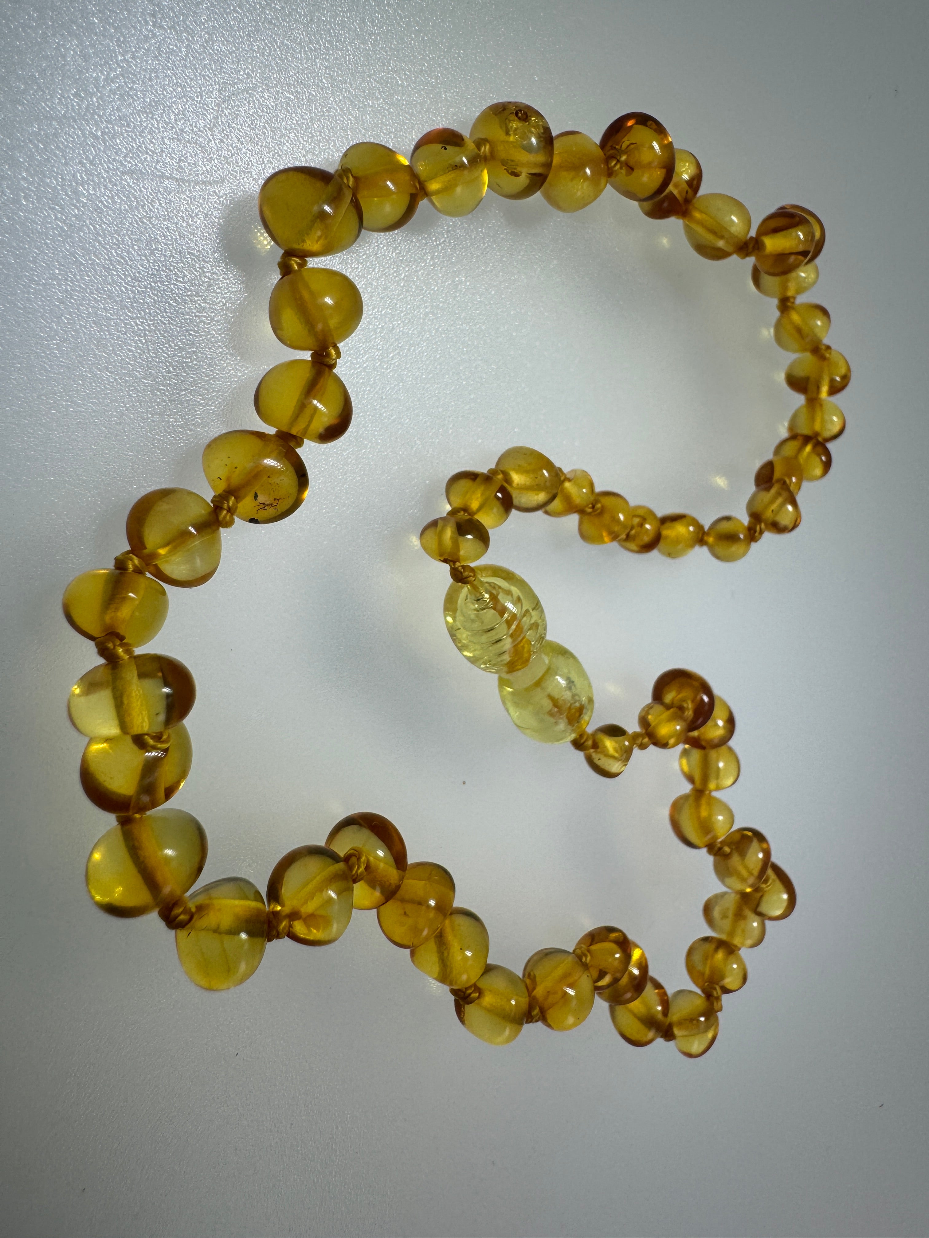 Genuine Baltic Amber Baby Teething Necklace – Cognac, Lemon, or Multicolor - Natural Pain Relief for Babies