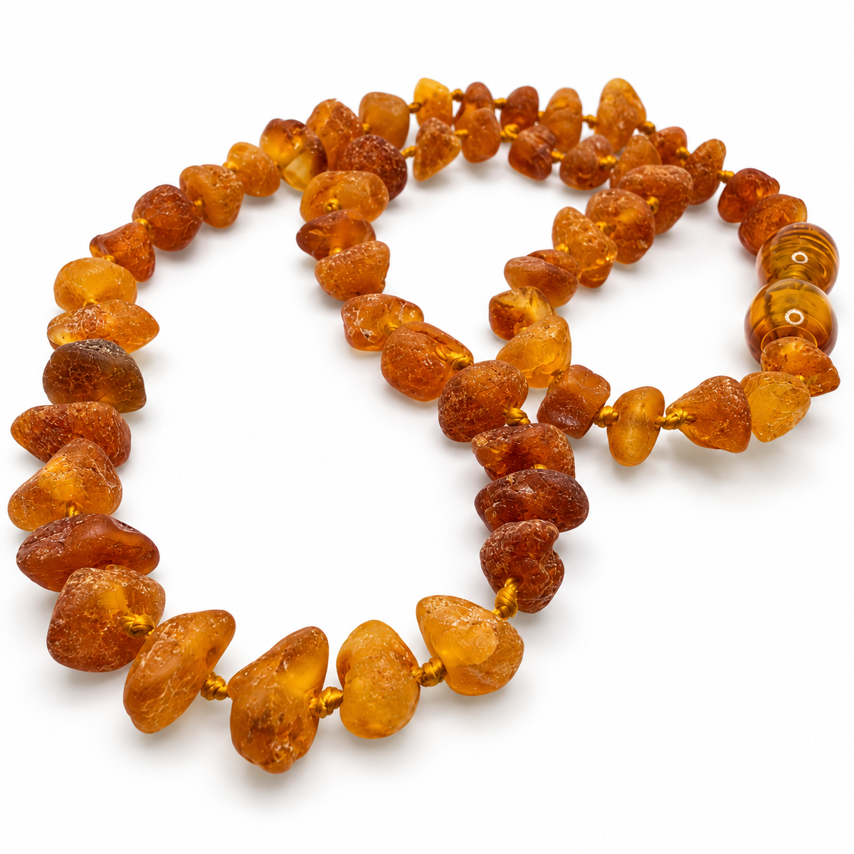 Natural Baltic Amber Baby Teething Necklace – Unpolished Amber Chips