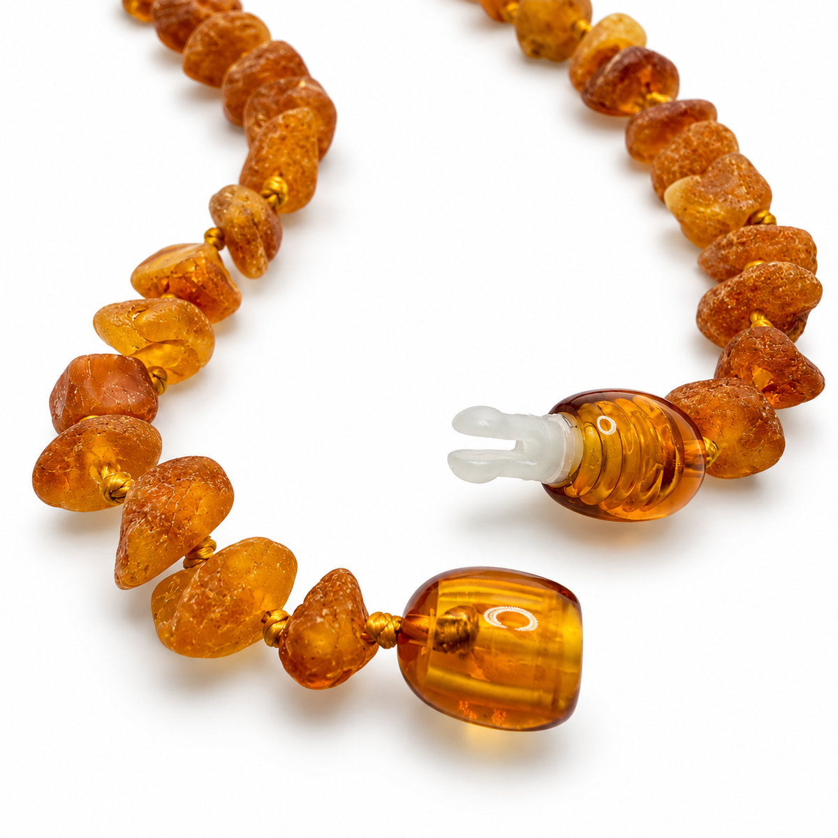 Natural Baltic Amber Baby Teething Necklace – Unpolished Amber Chips