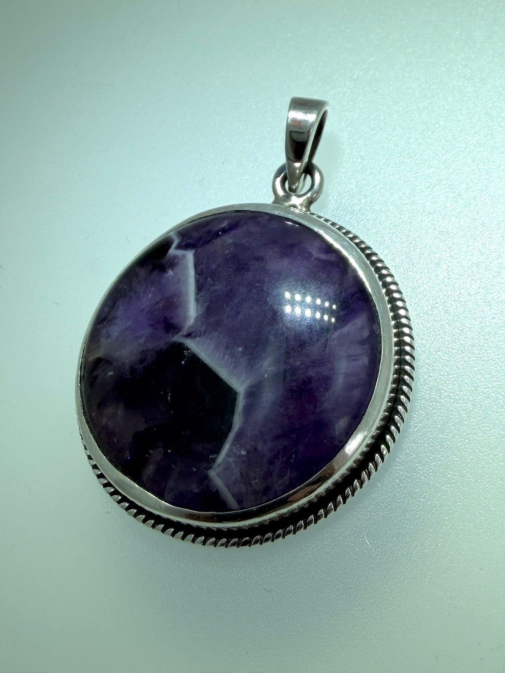 Natural Stone Statement Pendants in Sterling Silver | Turquoise, Agate, Amethyst & Labradorite | Handmade in Poland