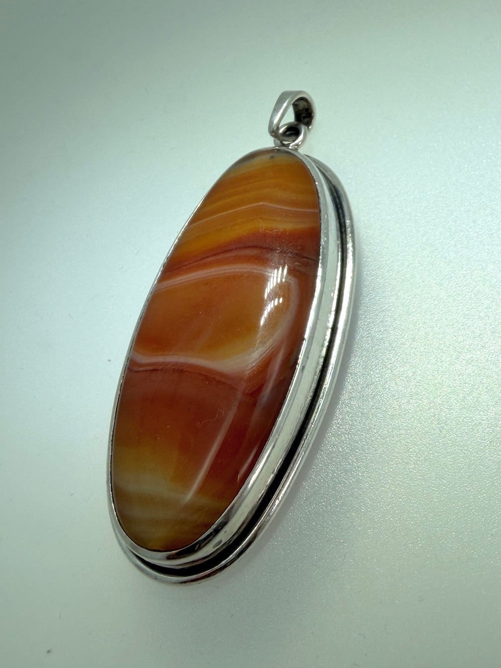 Natural Stone Statement Pendants in Sterling Silver | Turquoise, Agate, Amethyst & Labradorite | Handmade in Poland