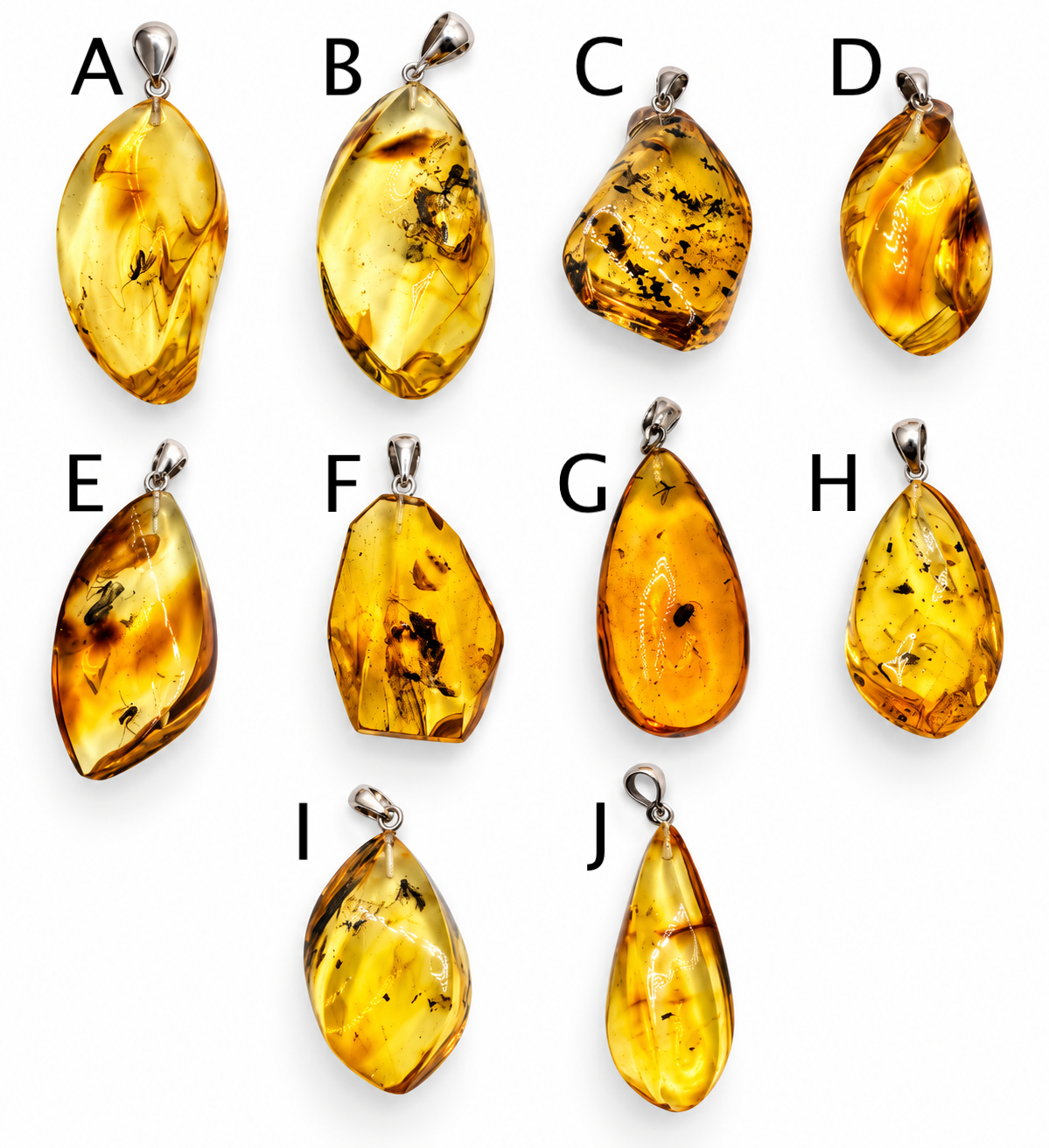 Rare Baltic Amber Insect Inclusion Pendant Necklace, Genuine Amber Fossil Jewelry,