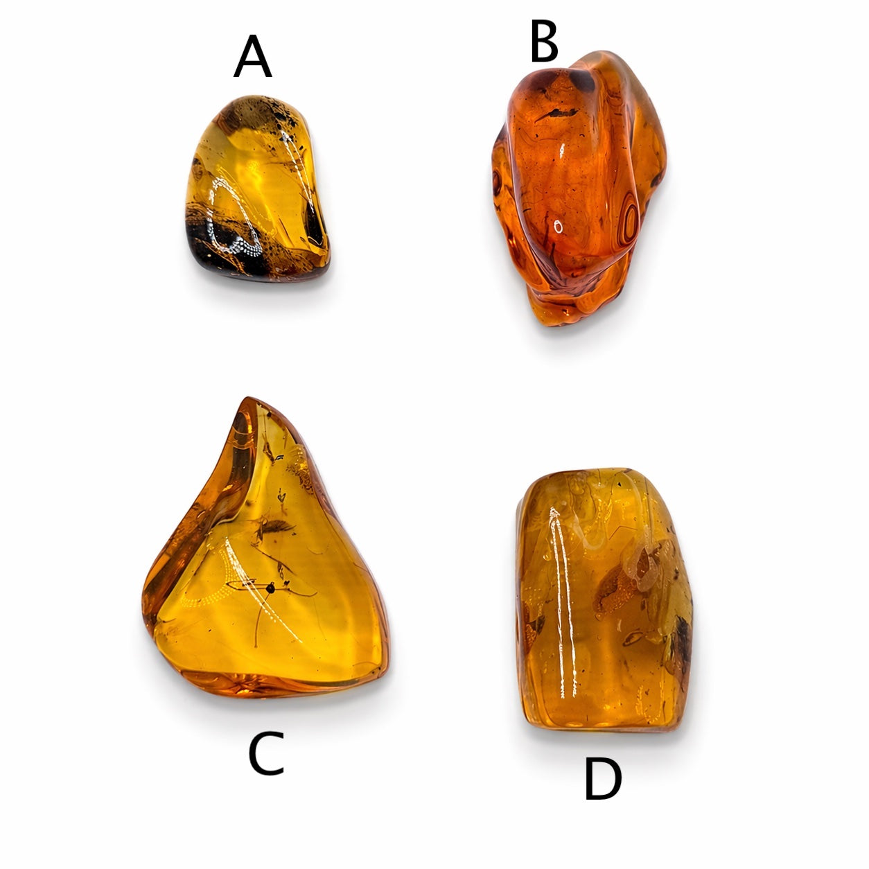 Genuine Baltic Amber Collector Chunks – Museum Quality Fossil Amber with Inclusions – One of a Kind Specimens – Natural Raw Amber Pieces