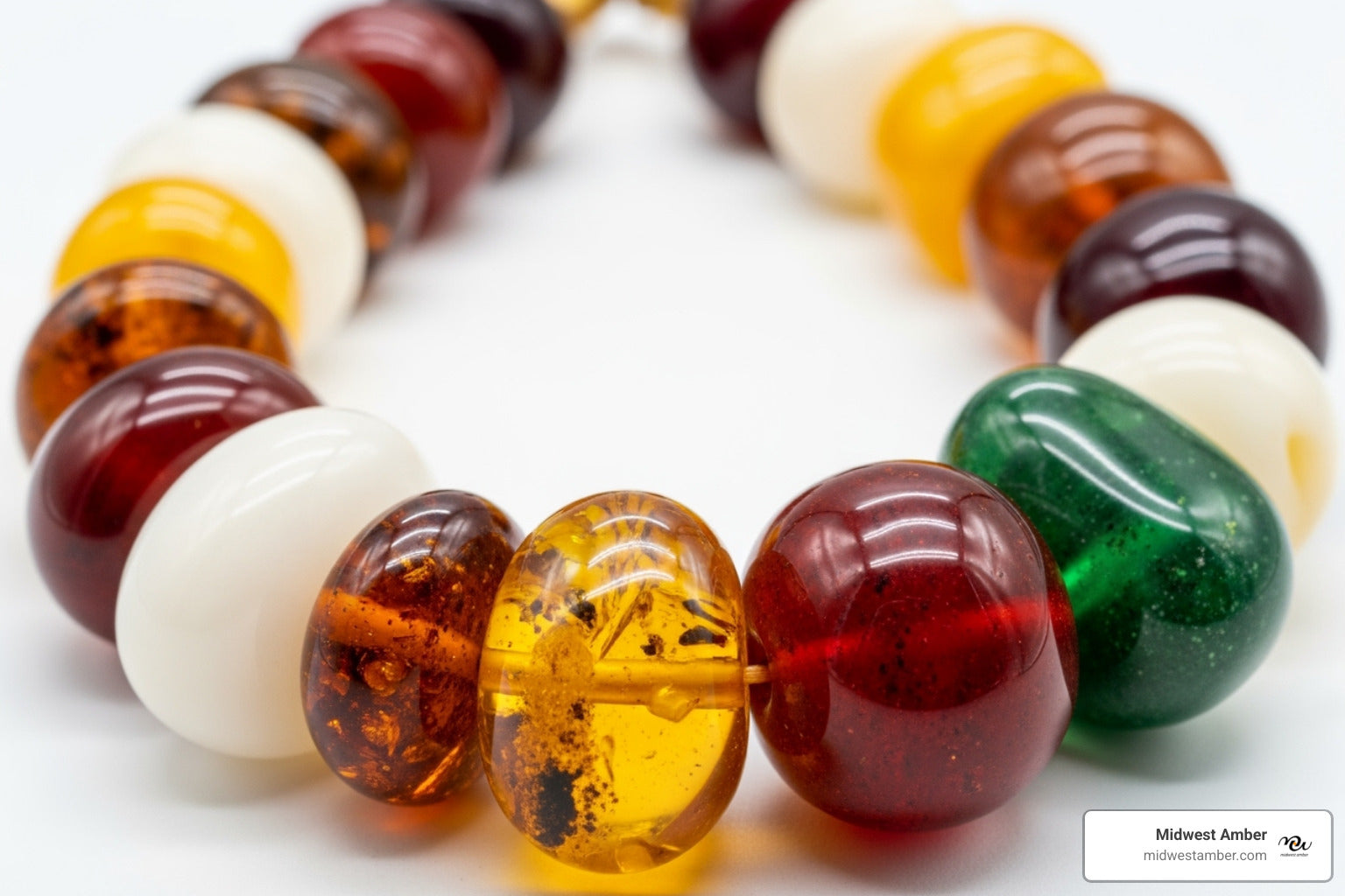 Multicolor Amber Necklaces That Shine