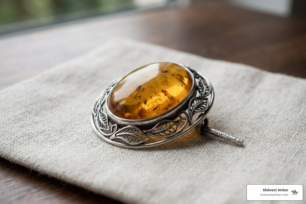 All About Verifying Ethical Lithuanian Amber Brooches