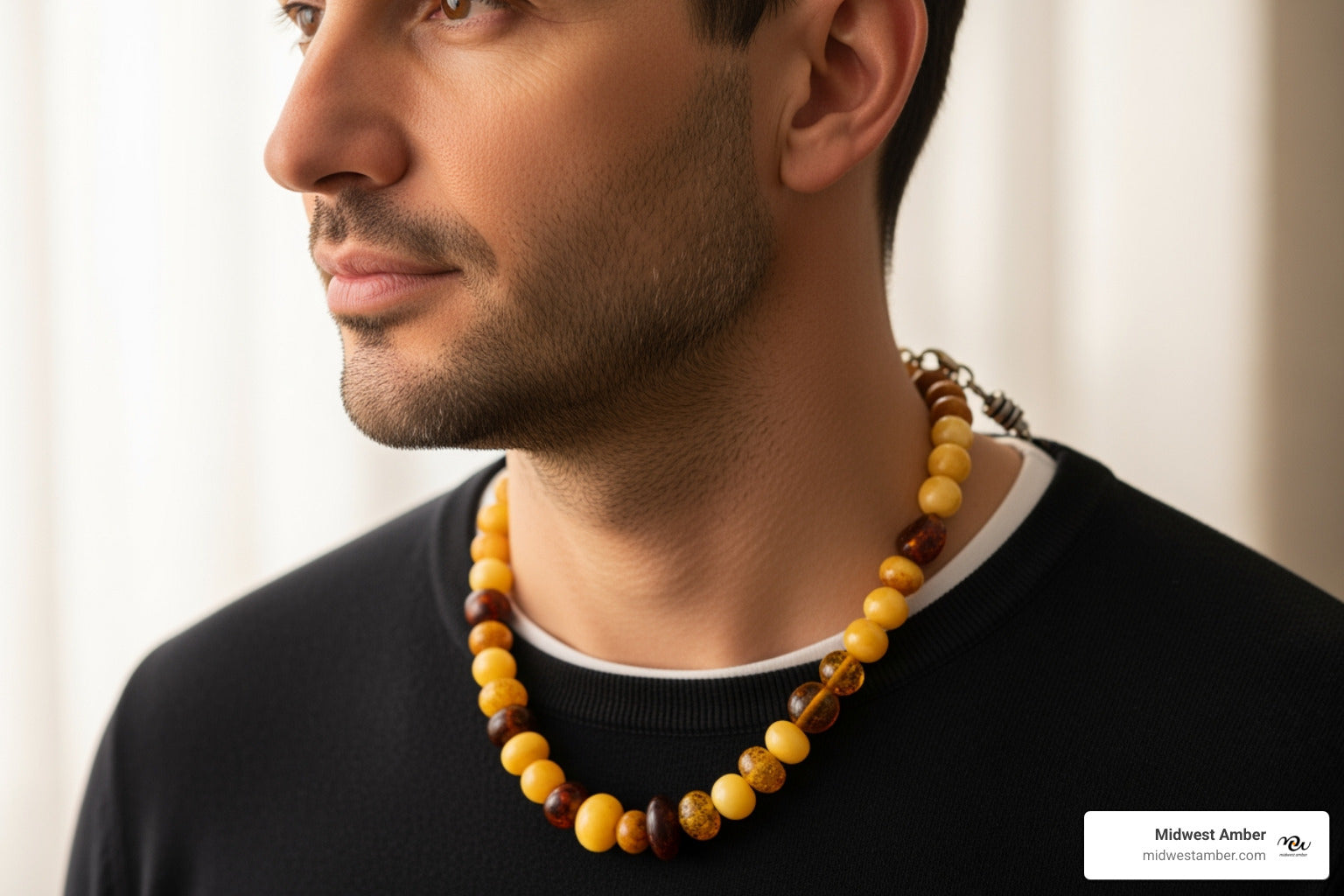 From Bracelets to Pendants: Discovering Men's Amber Jewelry