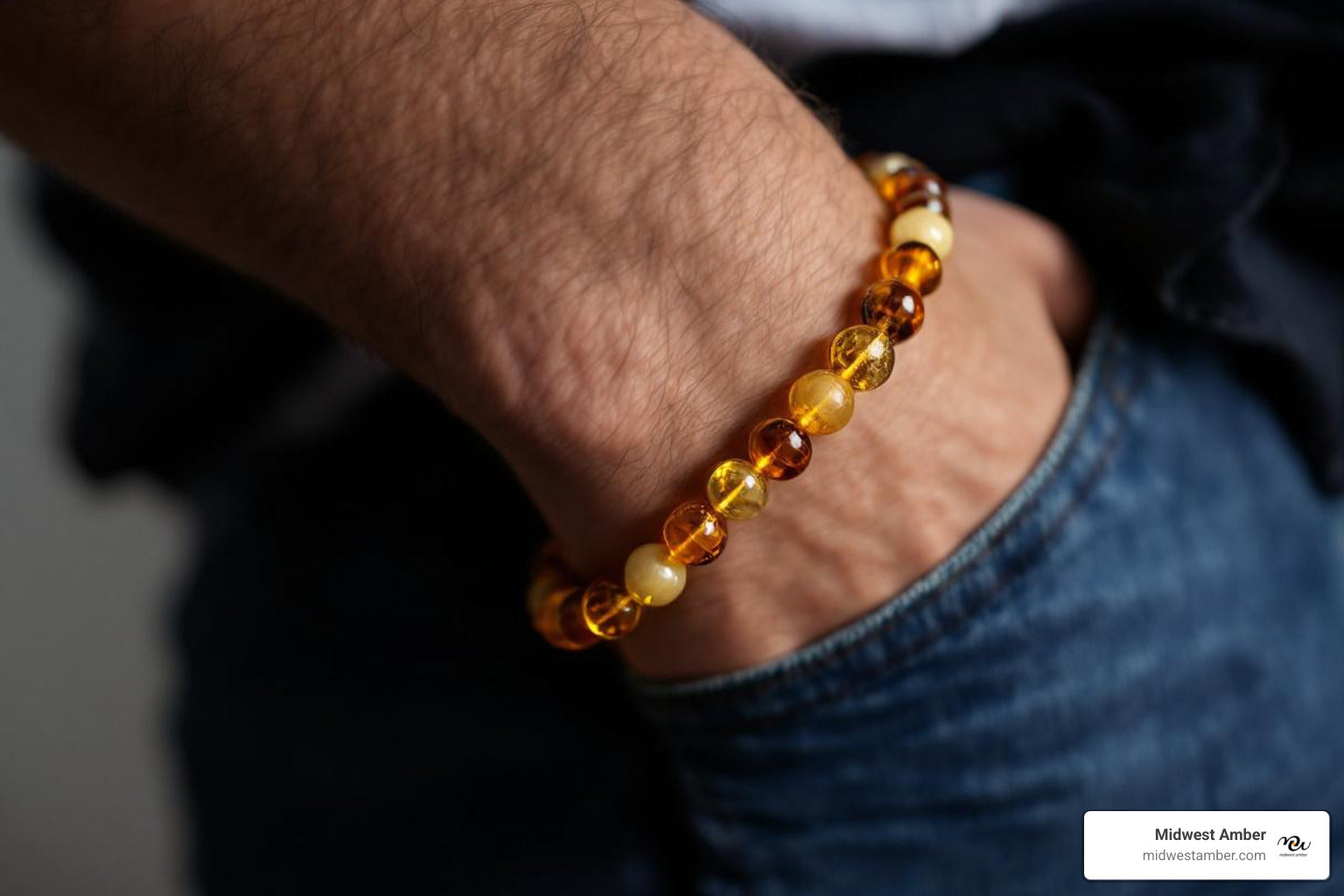 Elevate Your Style: Discover Unique Amber Jewelry for Him