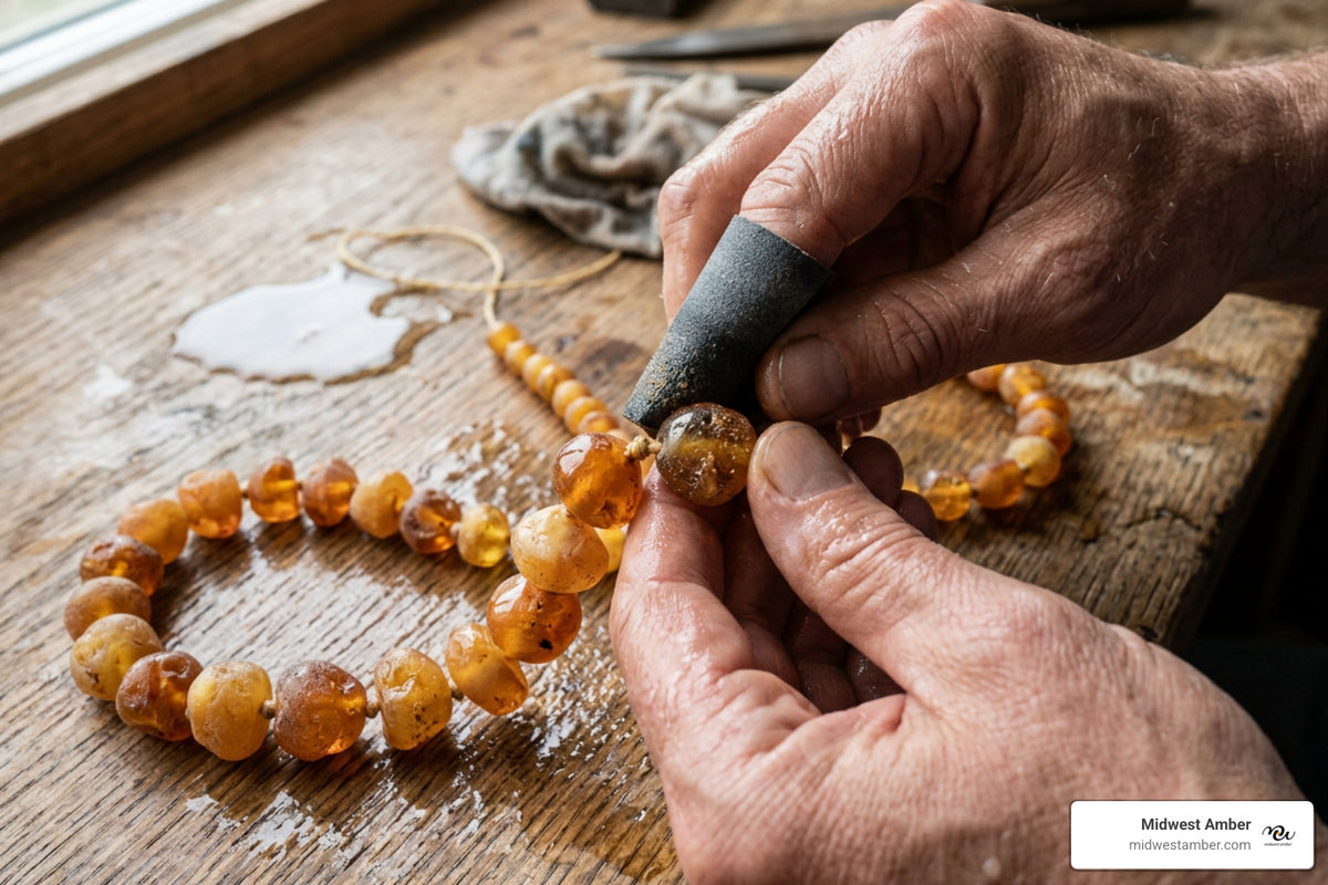 How to Polish Amber Jewelry in 5 Easy Steps