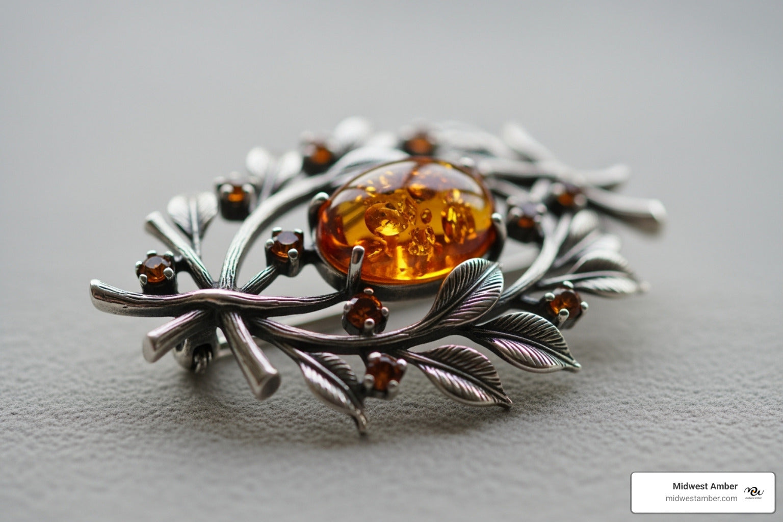 Pin It! Your Guide to Stunning Sterling Silver and Amber Brooches