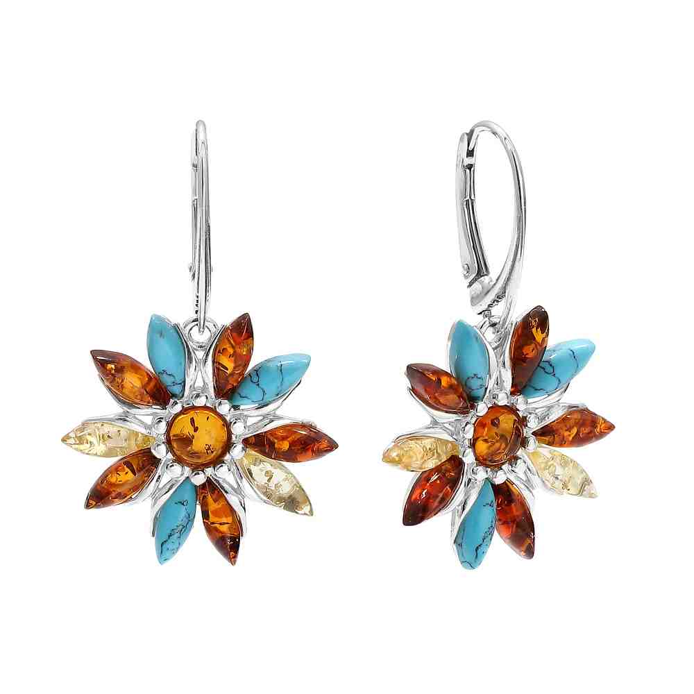 Amber and Turquoise Earrings: From Bohemian Dangles to Modern Studs