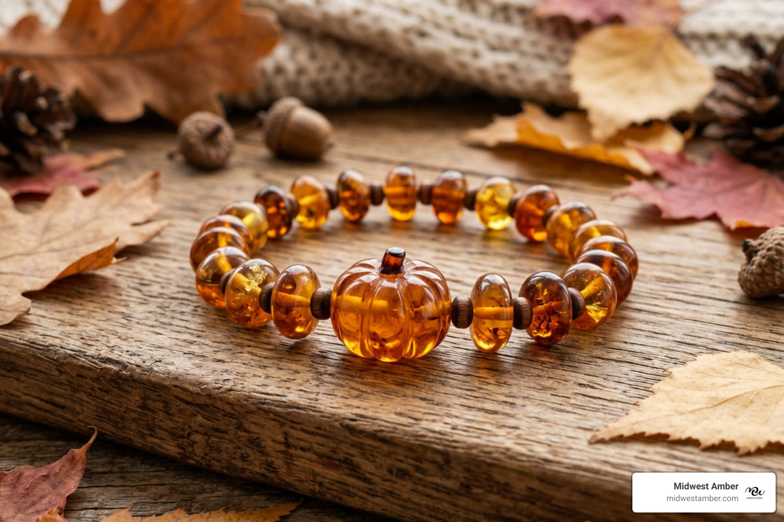 The Ultimate Autumn Accessory: Amber Pumpkin Jewelry