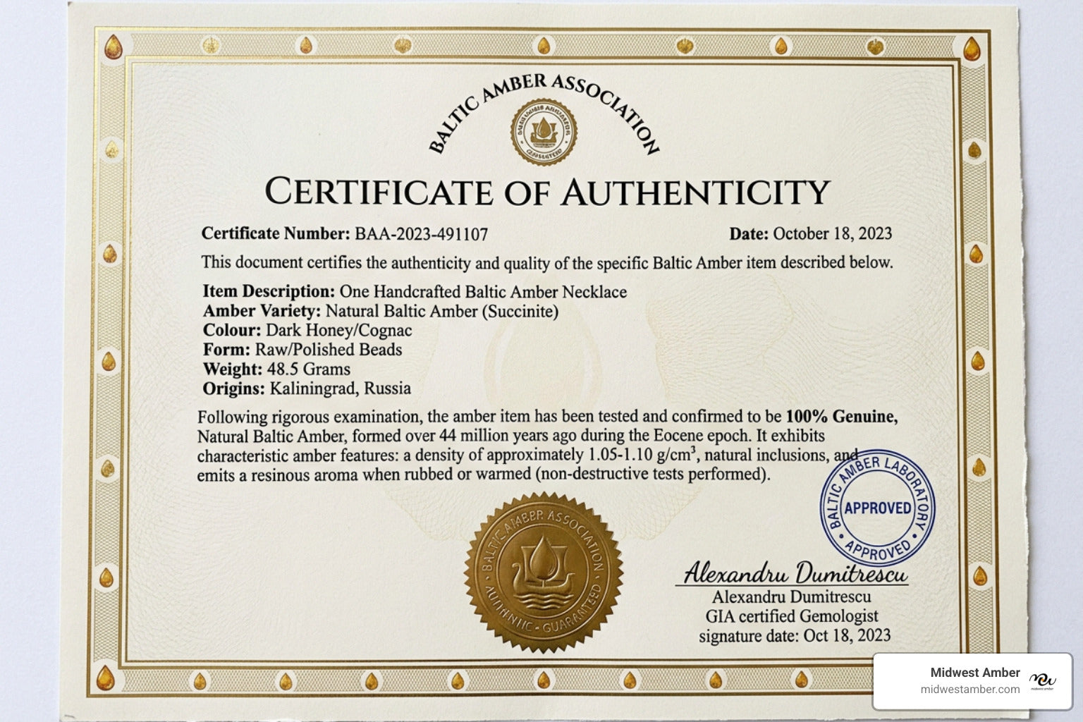 Everything You Need to Know About Baltic Amber Certification