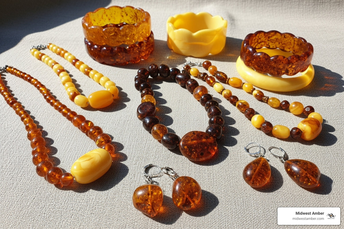 From Raw to Red: A Shopper's Guide to Every Type of Amber Jewelry