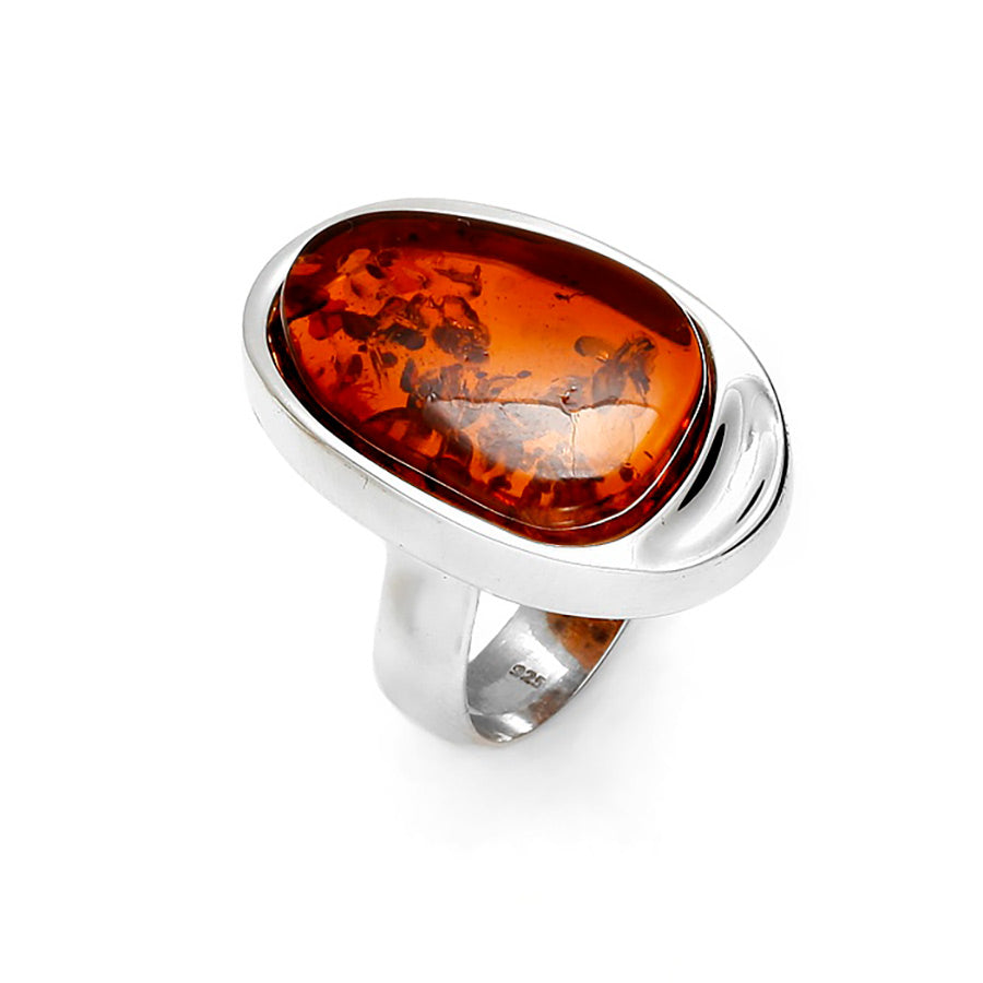 Ahberi Rings Amber Rings | Genuine Baltic Amber Rings Silver & Gold