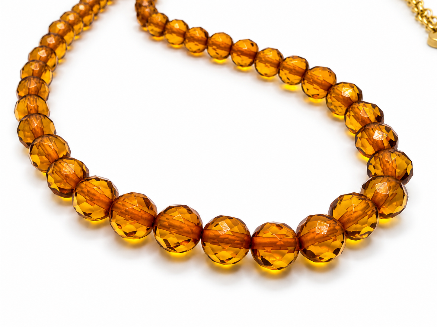Handmade Genuine Baltic Amber Necklace – Faceted 6mm Baltic Amber Beads