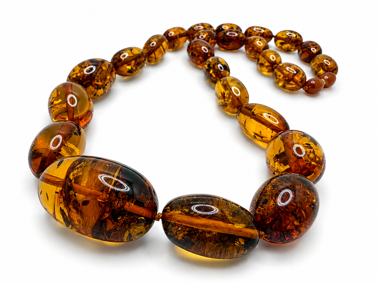 Genuine Baltic Amber Graduated Necklace