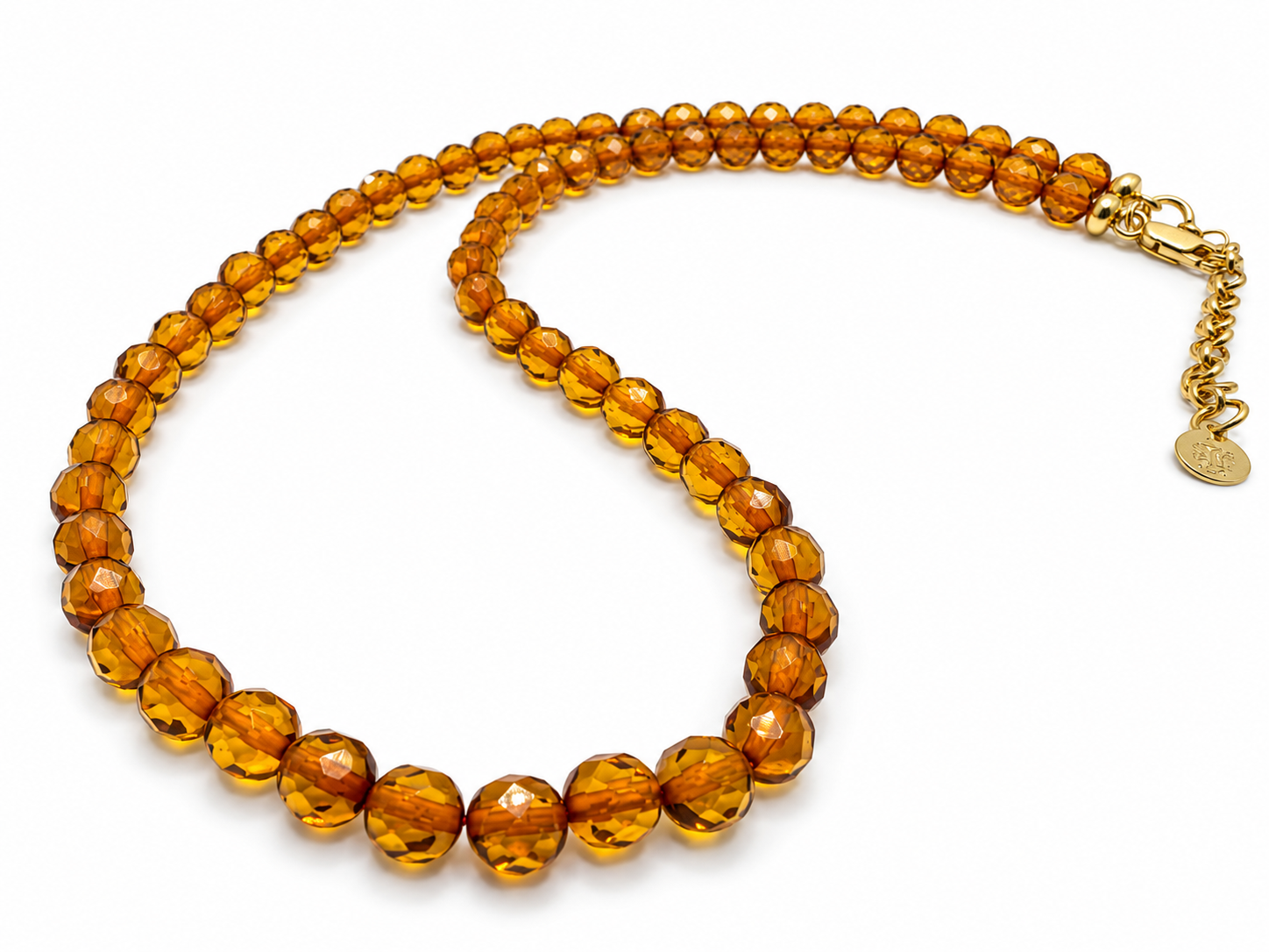 Handmade Genuine Baltic Amber Necklace – Faceted 6mm Baltic Amber Beads