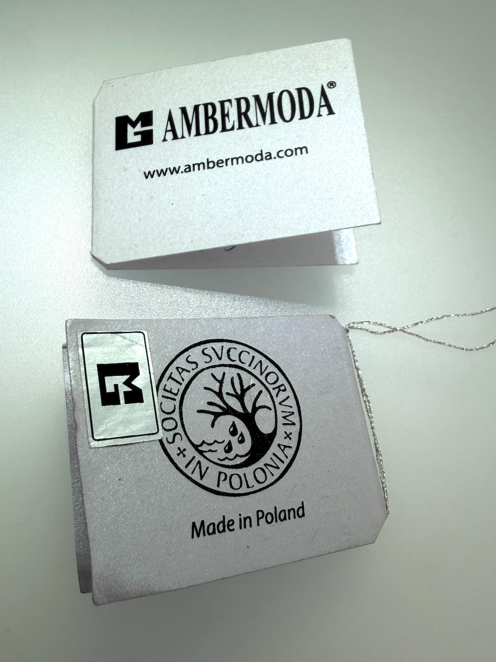 Ambermoda Honey Baltic Amber & 925 Sterling Silver Rectangular Hook Drop Earrings