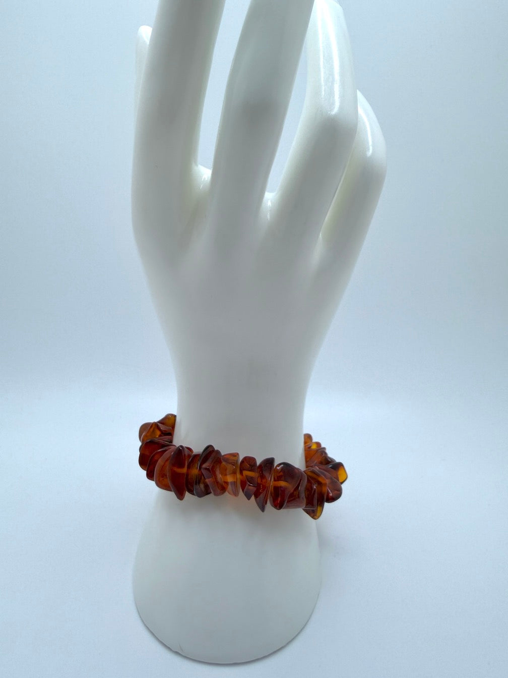 Baltic Amber Honey Chunk Stretch Bracelet – Natural Organic Amber Jewelry