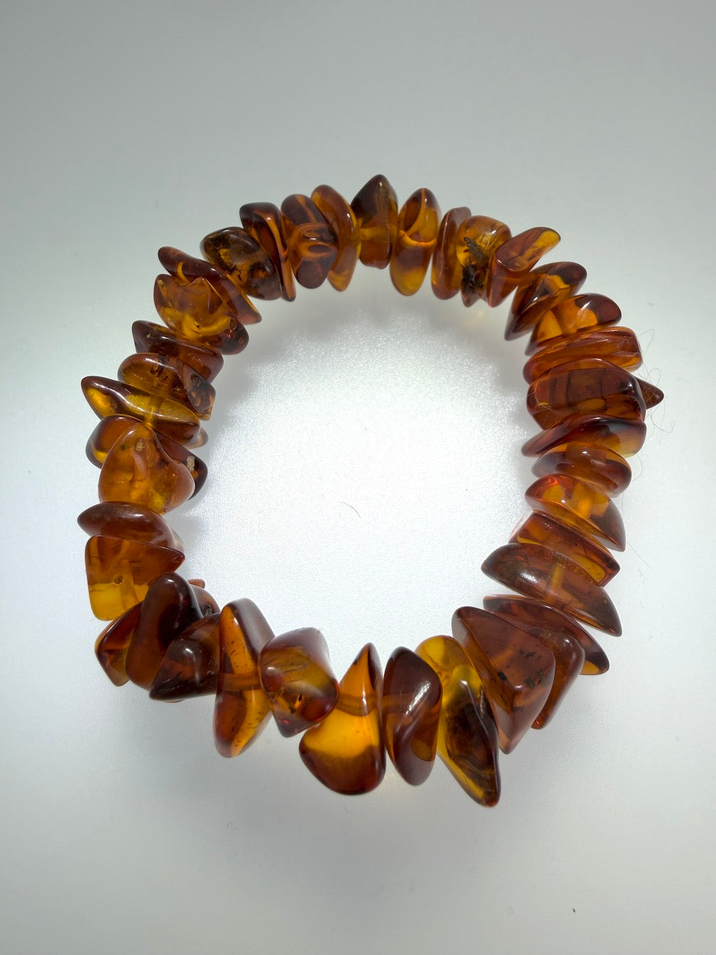 Baltic Amber Honey Chunk Stretch Bracelet – Natural Organic Amber Jewelry