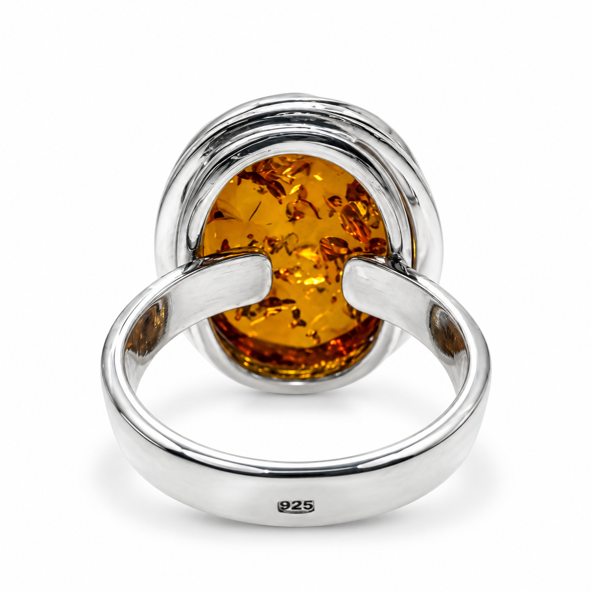 Baltic Amber Sterling Silver Ring