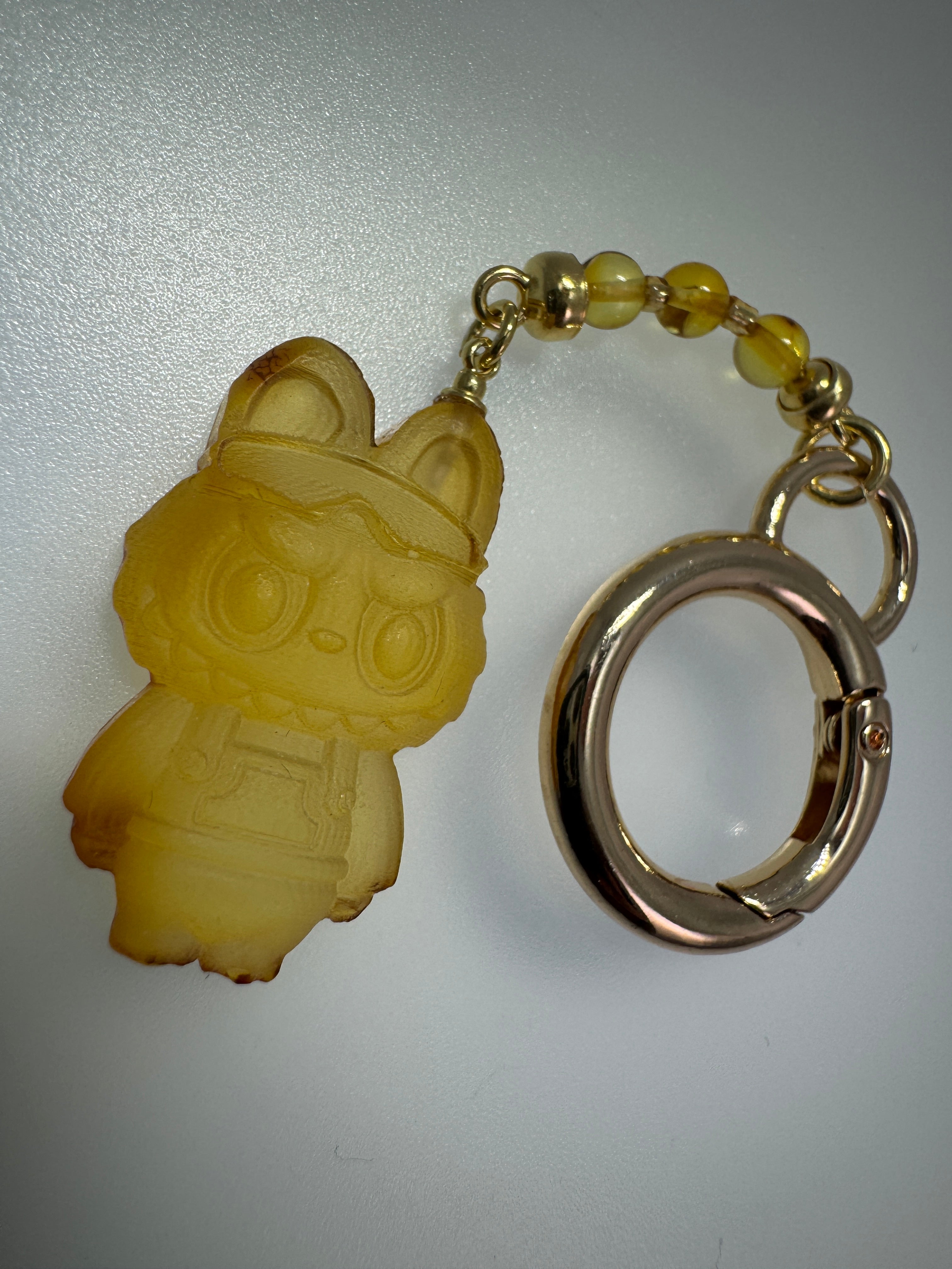 Baltic Amber “Labubu” Purse Charm