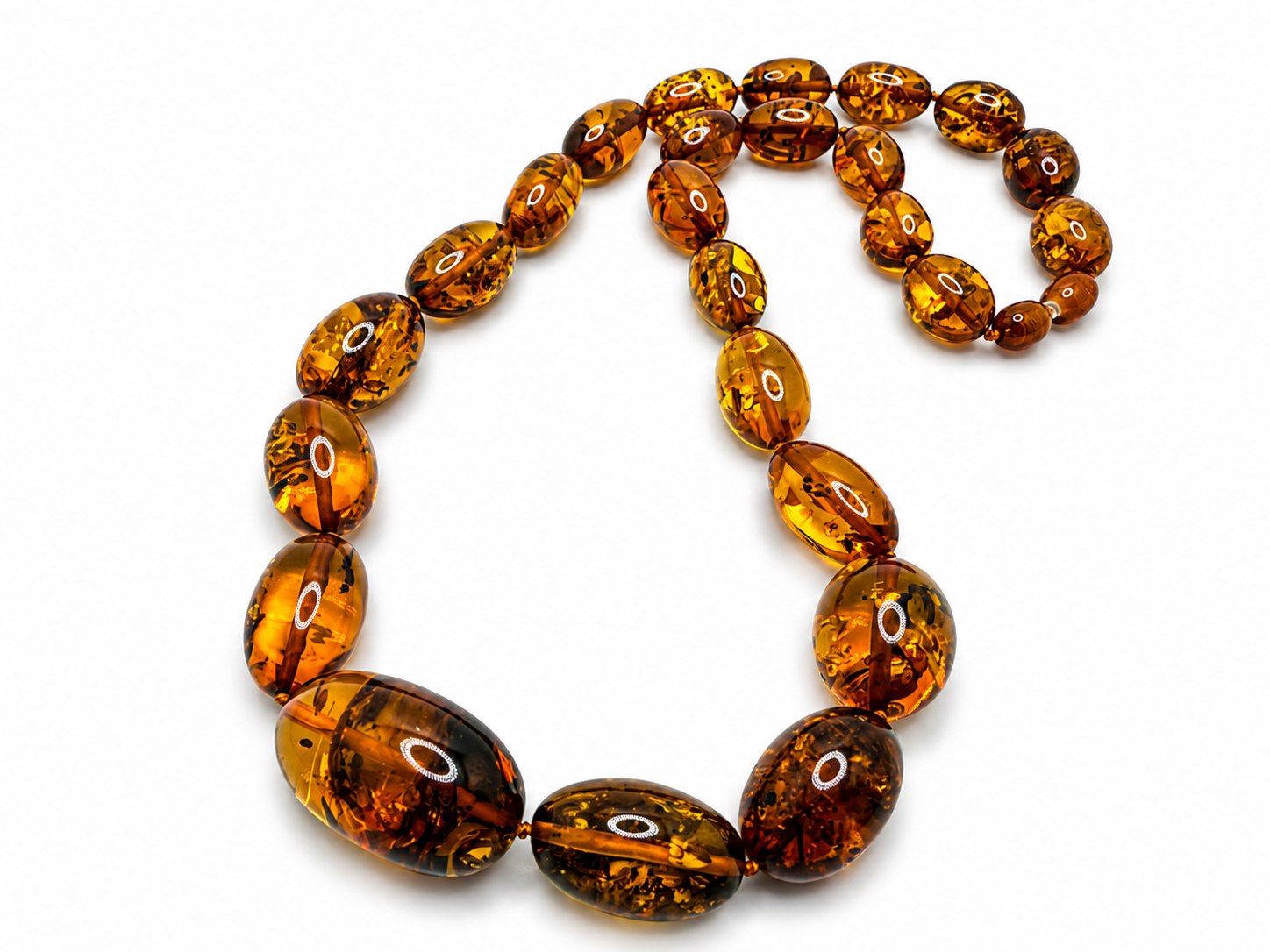 Genuine Baltic Amber Graduated Necklace