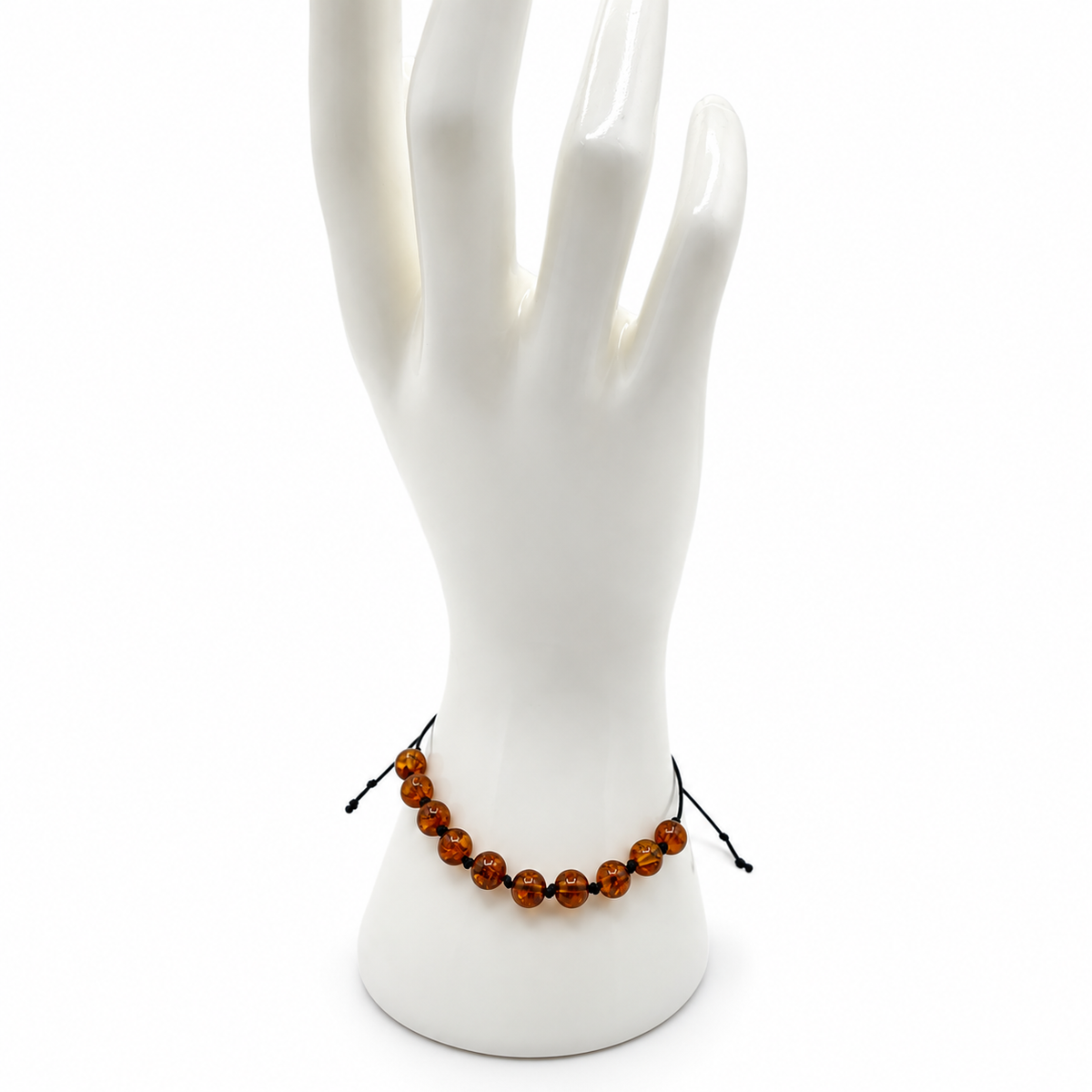 Genuine Baltic Amber Adjustable String Bracelet 