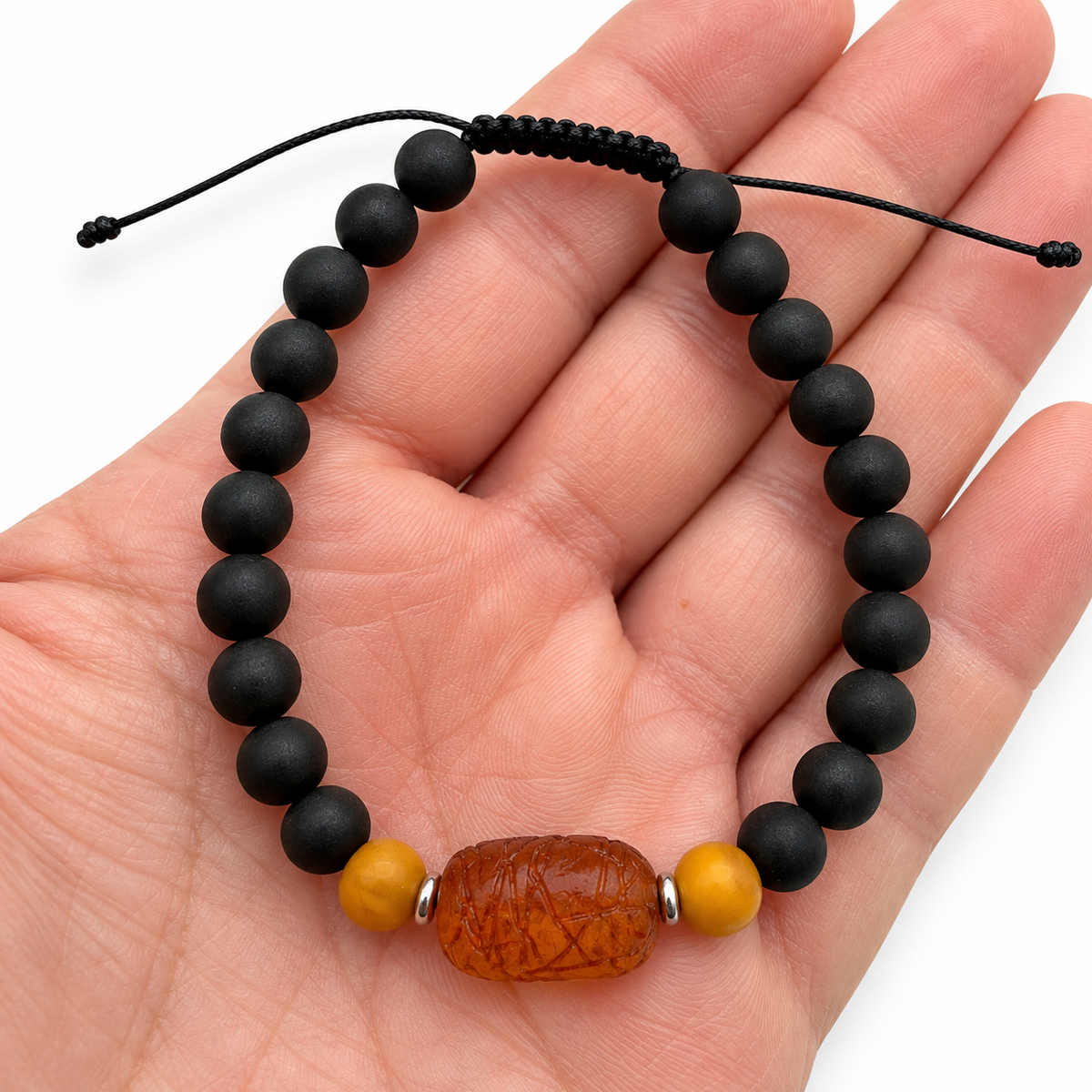 Genuine Baltic Amber Adjustable Bracelet
