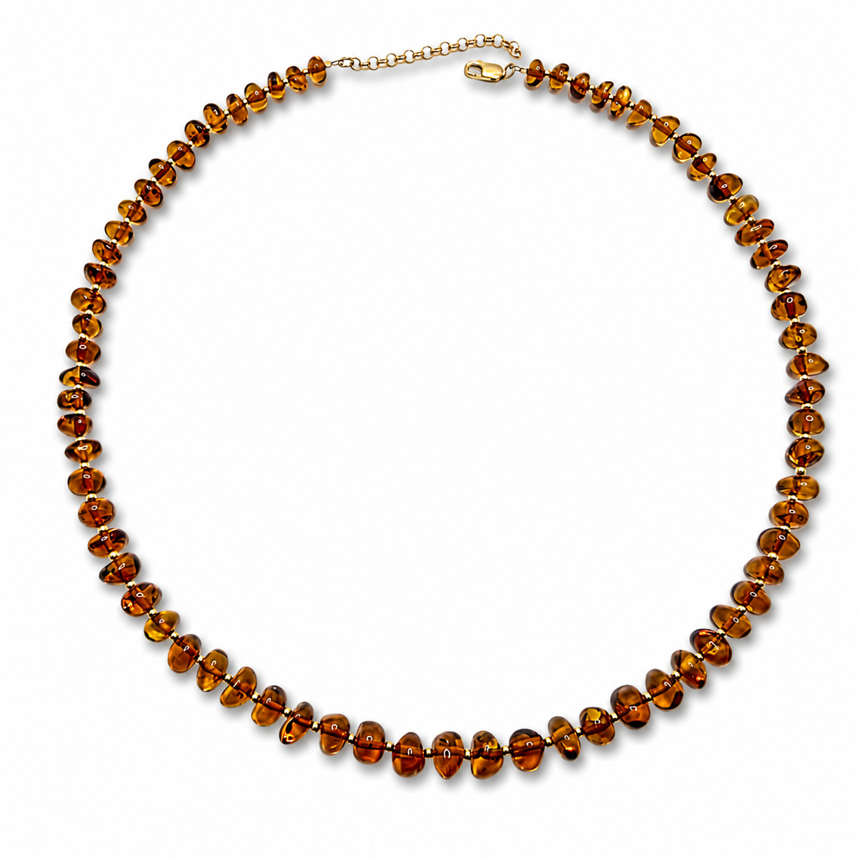 Genuine Baltic Amber Baroque Bead Necklace