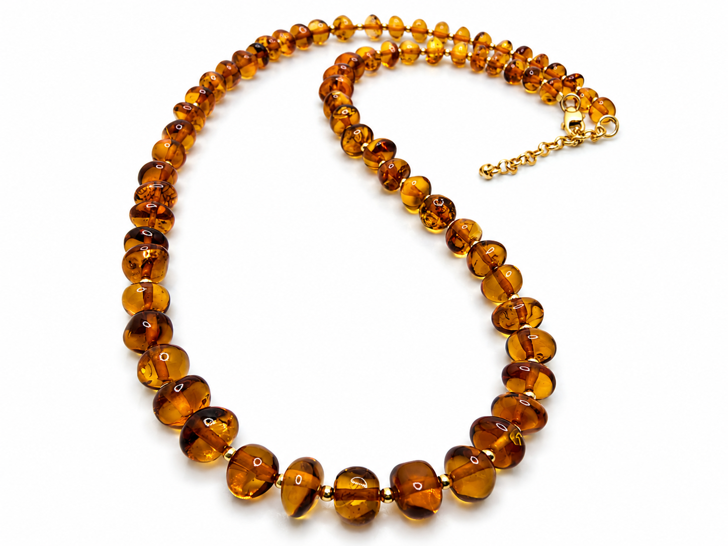 Genuine Baltic Amber Baroque Bead Necklace