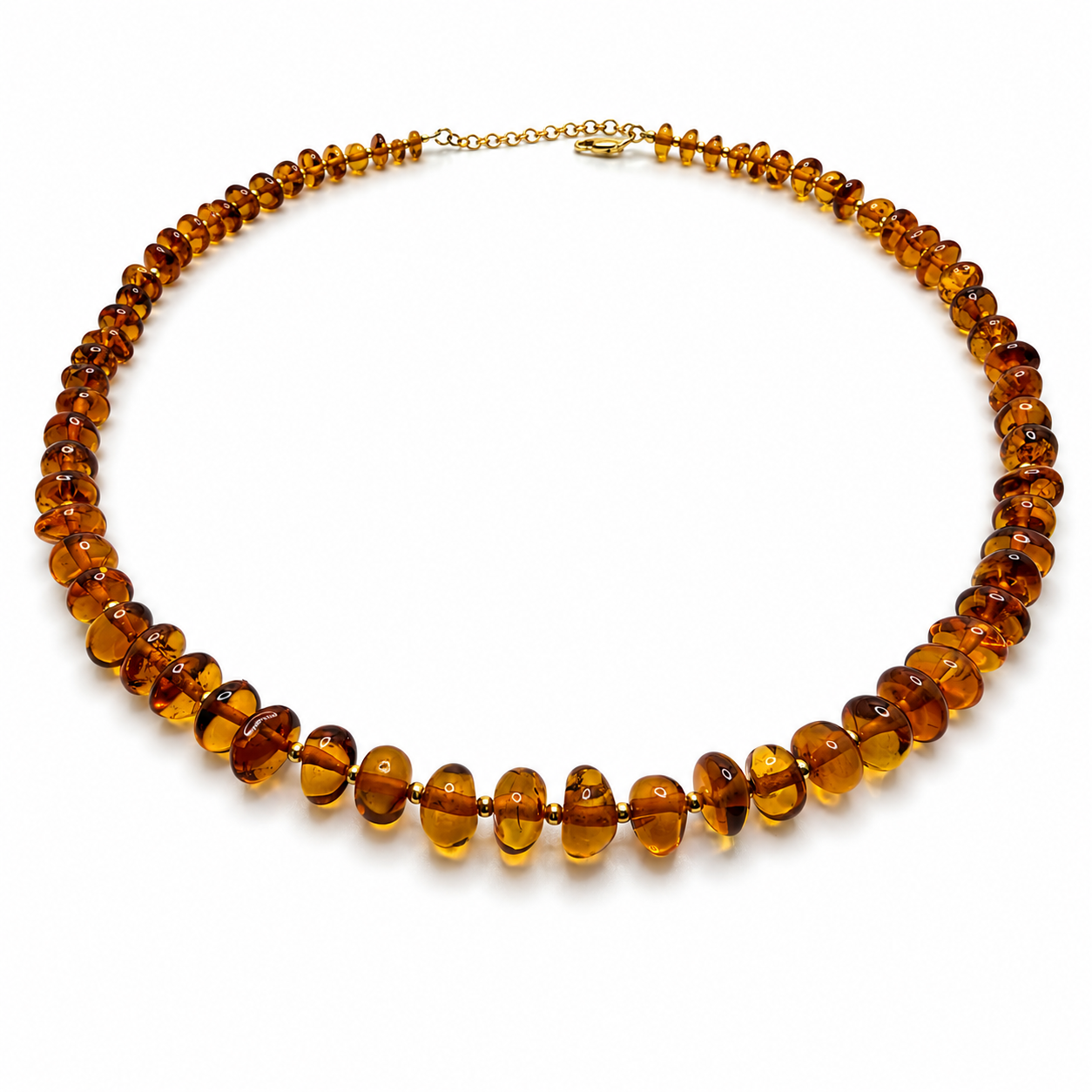 Genuine Baltic Amber Baroque Bead Necklace