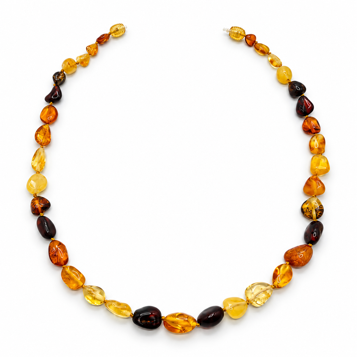 Genuine Baltic Amber Graduated Bead Necklace